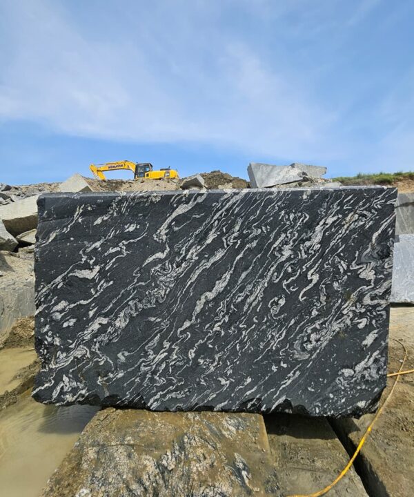 Product Overview: Reliance Titanium Black & Forest Black Granite is a luxurious natural stone celebrated for its striking black background enriched with flowing golden and white veins. Mined from our owned quarry, this granite represents strength, elegance, and timeless beauty — making it a preferred choice for high-end architectural and interior projects across the globe. Each block is a unique creation of nature, offering unmatched character and visual depth. Technical Specifications: Title Reliance Titanium Black & Forest Black Granite Block Stone Type Granite Block Type Gangsaw Block Block Size 300 CM x 180 CM x 180 CM (LXWXH) Color Deep Black with Gold & White Veins Surface Finish Options Wire Saw Cut Density 2960-3000 kg/m3 Compressive Strength 200-250 MPa Water Absorption 0.2%-0.3% Hardness (Mohs) 6 to 7 Porosity Low Origin India Applications Slabs, Countertops, Flooring, Wall Cladding, Interior Key Features: Elegant Aesthetic Appeal: Deep jet-black background enhanced by golden and silver waves — a naturally luxurious look. Superior Strength & Durability: Excellent structural integrity and long-term performance in varied climates. High Polish Retention: Achieves exceptional gloss and mirror-like reflection after finishing. Consistent Texture: Uniform color and grain suitable for large-scale architectural applications. Versatile Application Range: Perfect for multiple interior purposes. Low Maintenance: Resistant to stains, scratches, and moisture, ensuring lasting beauty with minimal upkeep. Export-Grade Blocks: Carefully selected and cut for optimal slab yield and international market standards. Recommended Uses: Kitchen Countertops & Islands Luxury Flooring & Staircases Hotel Lobbies & Reception Areas Wall Cladding & Facades Memorials & Monuments Designer Furniture Tops Why Choose Reliance Titanium Black Granite and Forest Black Granite? Our granite is preferred by export buyers because of: Natural white veins and attractive deep black surface Zero crack, high strength and durability, suitable for projects & reprocessing Consistent Gang Saw block sizes Strict quality checks for each block before shipment Reliable and stable long-term supply Export Capabilities & Payment Terms: We provide smooth, professional export handling with: Payment Options: L/C at sight (Letter of Credit at sight) D/P (Documents Against Payment) T/T advance (if preferred by the buyer) Shipping Documents Provided: Bill of Lading (BL) Commercial Invoice Packing List Certificate of Origin Other documents as per buyer requirements Shipping Price Options: FOB (Indian Port) CNF (any destination port globally) Our logistics team ensures timely loading, documentation, and shipment coordination for a hassle-free experience. About Reliance Mines & Minerals We have a strong presence in the global stone industry, regularly exporting to China, Germany, USA, Oman, and Qatar . Our team is experienced in international trade procedures, ensuring professional communication and smooth cooperation with all partners. We Welcome Your Inquiry If your company is seeking a reliable supplier for premium Titanium black & Forest black granite blocks, we would be pleased to offer quotations, block photos, videos and quarry videos and further details. We look forward to establishing a long-term and successful business relationship with your esteemed company. More About Reliance Titanium Black & Forest Black Granite: Reliance Titanium Black & Forest Black Granite combines natural elegance with engineering excellence. Its bold veins and premium polish bring sophistication to any architectural space, while its robust physical properties ensure durability even in demanding environments. Each block is meticulously extracted and inspected to meet international export quality benchmarks. Reliance Mines & Minerals specializes in the sales and global export of premium granite blocks and slabs. With years of experience in the stone industry, we have established a strong presence in international markets. We are committed to delivering top-quality granite with timely and reliable shipments to major ports worldwide. Our dedicated sales and logistics team is highly skilled in managing export documentation, container loading, and shipping procedures, ensuring a smooth and hassle-free experience for our clients. At the heart of our business is a focus on excellence, professionalism, and customer satisfaction, making us a trusted partner for granite buyers around the globe. 印度 花岗岩 块料 泰坦黑 花岗岩 印度 森林黑 花岗岩 印度 印度 花岗岩 块料, 印度 出口 花岗岩 块, 印度花岗岩原石 中国进口 India granite block Titanium Black granite India Forest Black granite India Granite Blocks Titanium Black Granite Reliance Titanium Black Granite Titanium Black Granite Slabs Polished Titanium Black Granite Bookmatch Titanium Black Granite Titanium Black Granite Exporters India Titanium Black Granite Suppliers Titanium Black Granite Manufacturers Exotic Black Granite with White Veins Deep Black Granite Slabs Mirror Polished Granite Luxury Granite for Interior Walls Natural Stone for Modern Architecture High Gloss Granite Panels Bookmatched Granite Wall Design Black Granite for Hotel Lobby & Flooring Designer Granite Slabs for Projects Indian Granite Exporters Premium Granite from India Granite Slabs for Export Worldwide Granite Supplier Natural Stone Exporter from India Wholesale Granite Supplier Black Granite for Construction & Interiors Architectural Granite Stone Supplier Custom Cut Granite Slabs Export Granite for Wall Cladding Granite for Flooring Granite for Kitchen Countertops Granite for Hotel & Commercial Projects Interior Stone Cladding Luxury Stone for Architects & Designers Black Forest Granite supplier Black Forest Granite manufacturer Black Forest Granite exporter Black Forest Granite quarry Black Forest Granite wholesaler Black Forest Granite seller Buy Black Forest Granite blocks Buy Black Forest Granite slabs Black Forest Granite for flooring Black Forest Granite for countertops Black Forest Granite for wall cladding Black Forest Granite price per sqm Black Forest Granite bulk supplier Black Forest Granite block exporter Black Forest Granite slab manufacturer Black Forest Granite quarry owner Black Forest Granite wholesale price Black Forest Granite large quantity supplier Black Forest Granite custom sizes Black Forest Granite supplier India Black Forest Granite manufacturer India Black Forest Granite exporter India Black Forest Granite quarry India Black Forest Granite supplier [Your City/State] Black Forest Granite international exporter Premium Black Forest Granite supplier Natural Black Forest Granite stone High quality Black Forest Granite slabs Black Forest Granite direct from quarry Black Forest Granite blocks for export Black Forest Granite polished slabs Black granite stone supplier Natural granite stone exporter Indian black granite manufacturer Granite blocks and slabs exporter Dimension stone granite supplier Nebula Wave Granite Stone Manufacturer Export Quality Blocks Supplier Quarry Reliance Mines India Titanium Black Granite Stone Manufacturer Export Quality Blocks Supplier Quarry Reliance Mines India Cosmic Black Granite Stone Manufacturer Export Quality Blocks Supplier Quarry Reliance Mines India Marquina Black Granite Stone Manufacturer Export Quality Blocks Supplier Quarry Reliance Mines India Black Forest Granite Stone Manufacturer Export Quality Blocks Supplier Quarry Reliance Mines India #TitaniumBlackGranite #RelianceGranite #IndianGranite #GraniteExporter #LuxuryGranite #GraniteSupplier #BlackGranite #NaturalStoneIndia #GraniteSlabs #GraniteBookmatch #InteriorDesignStone #ArchitecturalStone #PremiumGranite #GraniteExport #GraniteDesigns #reliancemines #granite #marble #stone #quarry #forestblackgranite