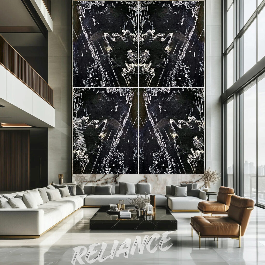Titanium black granite forest black granite indian granite exporter blocks export quarry reliance mines & minerals india