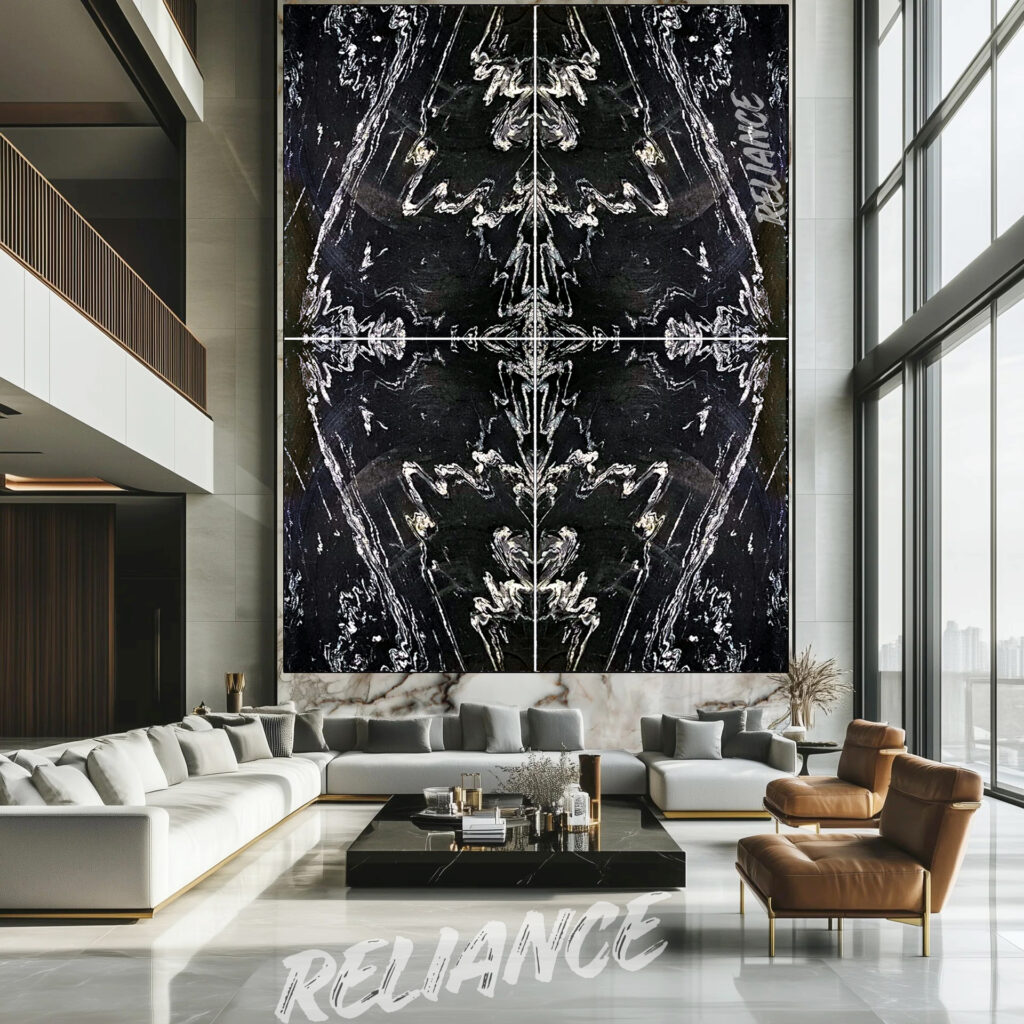 Titanium black granite forest black granite indian granite exporter blocks export quarry reliance mines & minerals india