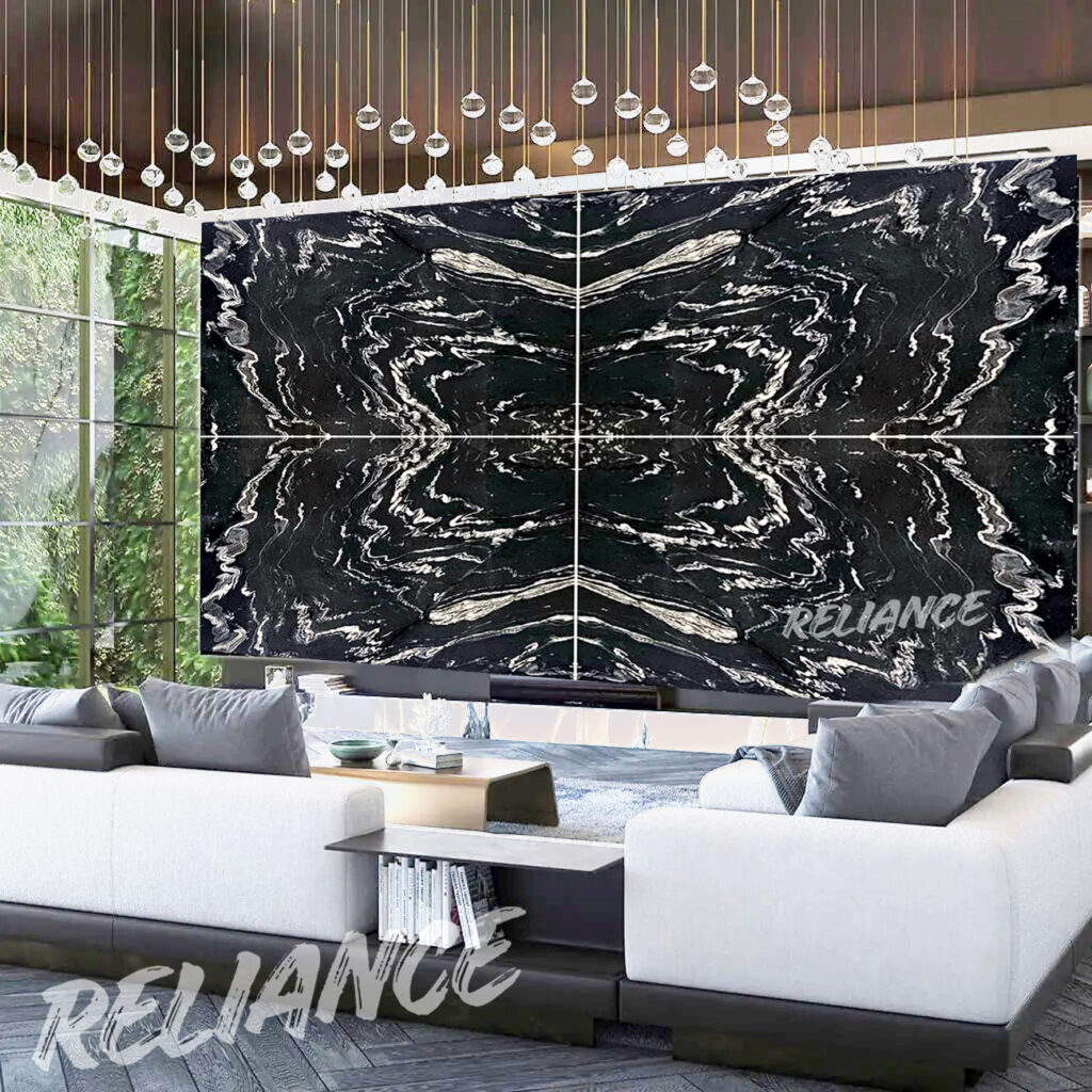 Titanium black granite forest black granite indian granite exporter blocks export quarry reliance mines & minerals india