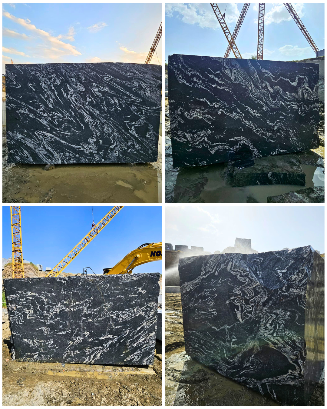 NEBULA WAVE GRANITE RELIANCE MINES & MINERALS BLACK GRANITE QUARRY INDIA BLOCK EXPORTER