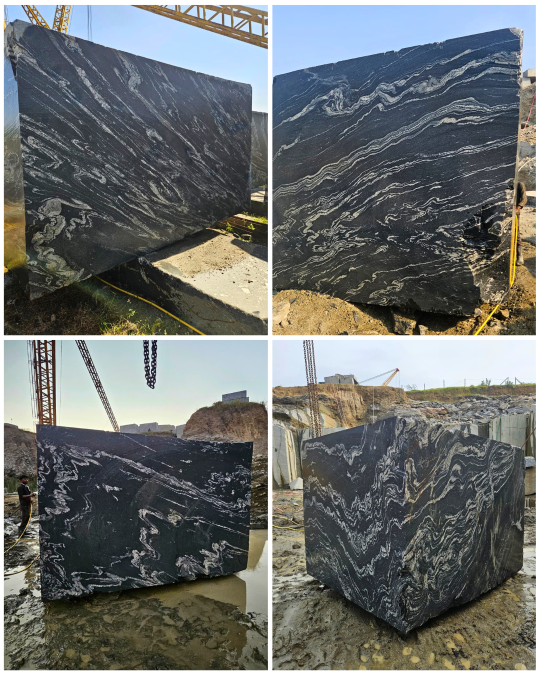 NEBULA WAVE GRANITE RELIANCE MINES & MINERALS BLACK GRANITE QUARRY INDIA BLOCK EXPORTER