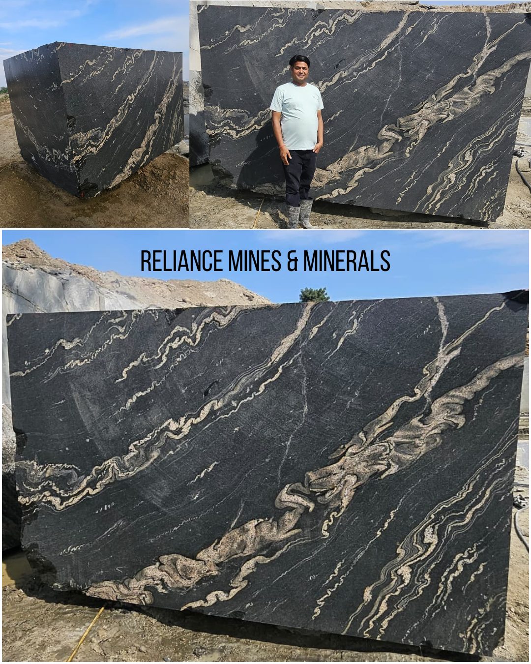 titanium black granite titanium granite blocks quarry reliance mines & minerals india black granite block exporter