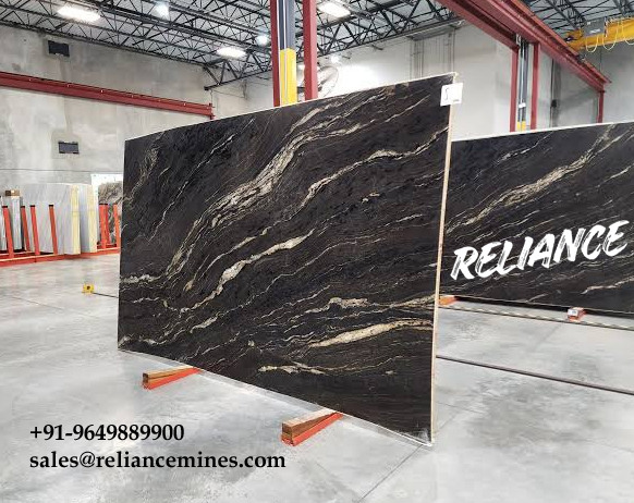 Product Overview: Reliance Titanium Black & Forest Black Granite is a luxurious natural stone celebrated for its striking black background enriched with flowing golden and white veins. Mined from our owned quarry, this granite represents strength, elegance, and timeless beauty — making it a preferred choice for high-end architectural and interior projects across the globe. Each block is a unique creation of nature, offering unmatched character and visual depth. Technical Specifications: Title Reliance Titanium Black & Forest Black Granite Block Stone Type Granite Block Type Gangsaw Block Block Size 300 CM x 180 CM x 180 CM (LXWXH) Color Deep Black with Gold & White Veins Surface Finish Options Wire Saw Cut Density 2960-3000 kg/m3 Compressive Strength 200-250 MPa Water Absorption 0.2%-0.3% Hardness (Mohs) 6 to 7 Porosity Low Origin India Applications Slabs, Countertops, Flooring, Wall Cladding, Interior Key Features: Elegant Aesthetic Appeal: Deep jet-black background enhanced by golden and silver waves — a naturally luxurious look. Superior Strength & Durability: Excellent structural integrity and long-term performance in varied climates. High Polish Retention: Achieves exceptional gloss and mirror-like reflection after finishing. Consistent Texture: Uniform color and grain suitable for large-scale architectural applications. Versatile Application Range: Perfect for multiple interior purposes. Low Maintenance: Resistant to stains, scratches, and moisture, ensuring lasting beauty with minimal upkeep. Export-Grade Blocks: Carefully selected and cut for optimal slab yield and international market standards. Recommended Uses: Kitchen Countertops & Islands Luxury Flooring & Staircases Hotel Lobbies & Reception Areas Wall Cladding & Facades Memorials & Monuments Designer Furniture Tops Why Choose Reliance Titanium Black Granite and Forest Black Granite? Our granite is preferred by export buyers because of: Natural white veins and attractive deep black surface Zero crack, high strength and durability, suitable for projects & reprocessing Consistent Gang Saw block sizes Strict quality checks for each block before shipment Reliable and stable long-term supply Export Capabilities & Payment Terms: We provide smooth, professional export handling with: Payment Options: L/C at sight (Letter of Credit at sight) D/P (Documents Against Payment) T/T advance (if preferred by the buyer) Shipping Documents Provided: Bill of Lading (BL) Commercial Invoice Packing List Certificate of Origin Other documents as per buyer requirements Shipping Price Options: FOB (Indian Port) CNF (any destination port globally) Our logistics team ensures timely loading, documentation, and shipment coordination for a hassle-free experience. About Reliance Mines & Minerals We have a strong presence in the global stone industry, regularly exporting to China, Germany, USA, Oman, and Qatar . Our team is experienced in international trade procedures, ensuring professional communication and smooth cooperation with all partners. We Welcome Your Inquiry If your company is seeking a reliable supplier for premium Titanium black & Forest black granite blocks, we would be pleased to offer quotations, block photos, videos and quarry videos and further details. We look forward to establishing a long-term and successful business relationship with your esteemed company. More About Reliance Titanium Black & Forest Black Granite: Reliance Titanium Black & Forest Black Granite combines natural elegance with engineering excellence. Its bold veins and premium polish bring sophistication to any architectural space, while its robust physical properties ensure durability even in demanding environments. Each block is meticulously extracted and inspected to meet international export quality benchmarks. Reliance Mines & Minerals specializes in the sales and global export of premium granite blocks and slabs. With years of experience in the stone industry, we have established a strong presence in international markets. We are committed to delivering top-quality granite with timely and reliable shipments to major ports worldwide. Our dedicated sales and logistics team is highly skilled in managing export documentation, container loading, and shipping procedures, ensuring a smooth and hassle-free experience for our clients. At the heart of our business is a focus on excellence, professionalism, and customer satisfaction, making us a trusted partner for granite buyers around the globe. 印度 花岗岩 块料 泰坦黑 花岗岩 印度 森林黑 花岗岩 印度 印度 花岗岩 块料, 印度 出口 花岗岩 块, 印度花岗岩原石 中国进口 India granite block Titanium Black granite India Forest Black granite India Granite Blocks Titanium Black Granite Reliance Titanium Black Granite Titanium Black Granite Slabs Polished Titanium Black Granite Bookmatch Titanium Black Granite Titanium Black Granite Exporters India Titanium Black Granite Suppliers Titanium Black Granite Manufacturers Exotic Black Granite with White Veins Deep Black Granite Slabs Mirror Polished Granite Luxury Granite for Interior Walls Natural Stone for Modern Architecture High Gloss Granite Panels Bookmatched Granite Wall Design Black Granite for Hotel Lobby & Flooring Designer Granite Slabs for Projects Indian Granite Exporters Premium Granite from India Granite Slabs for Export Worldwide Granite Supplier Natural Stone Exporter from India Wholesale Granite Supplier Black Granite for Construction & Interiors Architectural Granite Stone Supplier Custom Cut Granite Slabs Export Granite for Wall Cladding Granite for Flooring Granite for Kitchen Countertops Granite for Hotel & Commercial Projects Interior Stone Cladding Luxury Stone for Architects & Designers Black Forest Granite supplier Black Forest Granite manufacturer Black Forest Granite exporter Black Forest Granite quarry Black Forest Granite wholesaler Black Forest Granite seller Buy Black Forest Granite blocks Buy Black Forest Granite slabs Black Forest Granite for flooring Black Forest Granite for countertops Black Forest Granite for wall cladding Black Forest Granite price per sqm Black Forest Granite bulk supplier Black Forest Granite block exporter Black Forest Granite slab manufacturer Black Forest Granite quarry owner Black Forest Granite wholesale price Black Forest Granite large quantity supplier Black Forest Granite custom sizes Black Forest Granite supplier India Black Forest Granite manufacturer India Black Forest Granite exporter India Black Forest Granite quarry India Black Forest Granite supplier [Your City/State] Black Forest Granite international exporter Premium Black Forest Granite supplier Natural Black Forest Granite stone High quality Black Forest Granite slabs Black Forest Granite direct from quarry Black Forest Granite blocks for export Black Forest Granite polished slabs Black granite stone supplier Natural granite stone exporter Indian black granite manufacturer Granite blocks and slabs exporter Dimension stone granite supplier Nebula Wave Granite Stone Manufacturer Export Quality Blocks Supplier Quarry Reliance Mines India Titanium Black Granite Stone Manufacturer Export Quality Blocks Supplier Quarry Reliance Mines India Cosmic Black Granite Stone Manufacturer Export Quality Blocks Supplier Quarry Reliance Mines India Marquina Black Granite Stone Manufacturer Export Quality Blocks Supplier Quarry Reliance Mines India Black Forest Granite Stone Manufacturer Export Quality Blocks Supplier Quarry Reliance Mines India #TitaniumBlackGranite #RelianceGranite #IndianGranite #GraniteExporter #LuxuryGranite #GraniteSupplier #BlackGranite #NaturalStoneIndia #GraniteSlabs #GraniteBookmatch #InteriorDesignStone #ArchitecturalStone #PremiumGranite #GraniteExport #GraniteDesigns #reliancemines #granite #marble #stone #quarry #forestblackgranite