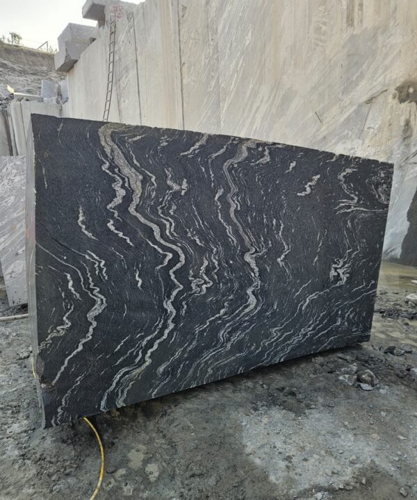 Product Overview: Reliance Titanium Black & Forest Black Granite is a luxurious natural stone celebrated for its striking black background enriched with flowing golden and white veins. Mined from our owned quarry, this granite represents strength, elegance, and timeless beauty — making it a preferred choice for high-end architectural and interior projects across the globe. Each block is a unique creation of nature, offering unmatched character and visual depth. Technical Specifications: Title Reliance Titanium Black & Forest Black Granite Block Stone Type Granite Block Type Gangsaw Block Block Size 300 CM x 180 CM x 180 CM (LXWXH) Color Deep Black with Gold & White Veins Surface Finish Options Wire Saw Cut Density 2960-3000 kg/m3 Compressive Strength 200-250 MPa Water Absorption 0.2%-0.3% Hardness (Mohs) 6 to 7 Porosity Low Origin India Applications Slabs, Countertops, Flooring, Wall Cladding, Interior Key Features: Elegant Aesthetic Appeal: Deep jet-black background enhanced by golden and silver waves — a naturally luxurious look. Superior Strength & Durability: Excellent structural integrity and long-term performance in varied climates. High Polish Retention: Achieves exceptional gloss and mirror-like reflection after finishing. Consistent Texture: Uniform color and grain suitable for large-scale architectural applications. Versatile Application Range: Perfect for multiple interior purposes. Low Maintenance: Resistant to stains, scratches, and moisture, ensuring lasting beauty with minimal upkeep. Export-Grade Blocks: Carefully selected and cut for optimal slab yield and international market standards. Recommended Uses: Kitchen Countertops & Islands Luxury Flooring & Staircases Hotel Lobbies & Reception Areas Wall Cladding & Facades Memorials & Monuments Designer Furniture Tops Why Choose Reliance Titanium Black Granite and Forest Black Granite? Our granite is preferred by export buyers because of: Natural white veins and attractive deep black surface Zero crack, high strength and durability, suitable for projects & reprocessing Consistent Gang Saw block sizes Strict quality checks for each block before shipment Reliable and stable long-term supply Export Capabilities & Payment Terms: We provide smooth, professional export handling with: Payment Options: L/C at sight (Letter of Credit at sight) D/P (Documents Against Payment) T/T advance (if preferred by the buyer) Shipping Documents Provided: Bill of Lading (BL) Commercial Invoice Packing List Certificate of Origin Other documents as per buyer requirements Shipping Price Options: FOB (Indian Port) CNF (any destination port globally) Our logistics team ensures timely loading, documentation, and shipment coordination for a hassle-free experience. About Reliance Mines & Minerals We have a strong presence in the global stone industry, regularly exporting to China, Germany, USA, Oman, and Qatar . Our team is experienced in international trade procedures, ensuring professional communication and smooth cooperation with all partners. We Welcome Your Inquiry If your company is seeking a reliable supplier for premium Titanium black & Forest black granite blocks, we would be pleased to offer quotations, block photos, videos and quarry videos and further details. We look forward to establishing a long-term and successful business relationship with your esteemed company. More About Reliance Titanium Black & Forest Black Granite: Reliance Titanium Black & Forest Black Granite combines natural elegance with engineering excellence. Its bold veins and premium polish bring sophistication to any architectural space, while its robust physical properties ensure durability even in demanding environments. Each block is meticulously extracted and inspected to meet international export quality benchmarks. Reliance Mines & Minerals specializes in the sales and global export of premium granite blocks and slabs. With years of experience in the stone industry, we have established a strong presence in international markets. We are committed to delivering top-quality granite with timely and reliable shipments to major ports worldwide. Our dedicated sales and logistics team is highly skilled in managing export documentation, container loading, and shipping procedures, ensuring a smooth and hassle-free experience for our clients. At the heart of our business is a focus on excellence, professionalism, and customer satisfaction, making us a trusted partner for granite buyers around the globe. 印度 花岗岩 块料 泰坦黑 花岗岩 印度 森林黑 花岗岩 印度 印度 花岗岩 块料, 印度 出口 花岗岩 块, 印度花岗岩原石 中国进口 India granite block Titanium Black granite India Forest Black granite India Granite Blocks Titanium Black Granite Reliance Titanium Black Granite Titanium Black Granite Slabs Polished Titanium Black Granite Bookmatch Titanium Black Granite Titanium Black Granite Exporters India Titanium Black Granite Suppliers Titanium Black Granite Manufacturers Exotic Black Granite with White Veins Deep Black Granite Slabs Mirror Polished Granite Luxury Granite for Interior Walls Natural Stone for Modern Architecture High Gloss Granite Panels Bookmatched Granite Wall Design Black Granite for Hotel Lobby & Flooring Designer Granite Slabs for Projects Indian Granite Exporters Premium Granite from India Granite Slabs for Export Worldwide Granite Supplier Natural Stone Exporter from India Wholesale Granite Supplier Black Granite for Construction & Interiors Architectural Granite Stone Supplier Custom Cut Granite Slabs Export Granite for Wall Cladding Granite for Flooring Granite for Kitchen Countertops Granite for Hotel & Commercial Projects Interior Stone Cladding Luxury Stone for Architects & Designers Black Forest Granite supplier Black Forest Granite manufacturer Black Forest Granite exporter Black Forest Granite quarry Black Forest Granite wholesaler Black Forest Granite seller Buy Black Forest Granite blocks Buy Black Forest Granite slabs Black Forest Granite for flooring Black Forest Granite for countertops Black Forest Granite for wall cladding Black Forest Granite price per sqm Black Forest Granite bulk supplier Black Forest Granite block exporter Black Forest Granite slab manufacturer Black Forest Granite quarry owner Black Forest Granite wholesale price Black Forest Granite large quantity supplier Black Forest Granite custom sizes Black Forest Granite supplier India Black Forest Granite manufacturer India Black Forest Granite exporter India Black Forest Granite quarry India Black Forest Granite supplier [Your City/State] Black Forest Granite international exporter Premium Black Forest Granite supplier Natural Black Forest Granite stone High quality Black Forest Granite slabs Black Forest Granite direct from quarry Black Forest Granite blocks for export Black Forest Granite polished slabs Black granite stone supplier Natural granite stone exporter Indian black granite manufacturer Granite blocks and slabs exporter Dimension stone granite supplier Nebula Wave Granite Stone Manufacturer Export Quality Blocks Supplier Quarry Reliance Mines India Titanium Black Granite Stone Manufacturer Export Quality Blocks Supplier Quarry Reliance Mines India Cosmic Black Granite Stone Manufacturer Export Quality Blocks Supplier Quarry Reliance Mines India Marquina Black Granite Stone Manufacturer Export Quality Blocks Supplier Quarry Reliance Mines India Black Forest Granite Stone Manufacturer Export Quality Blocks Supplier Quarry Reliance Mines India #TitaniumBlackGranite #RelianceGranite #IndianGranite #GraniteExporter #LuxuryGranite #GraniteSupplier #BlackGranite #NaturalStoneIndia #GraniteSlabs #GraniteBookmatch #InteriorDesignStone #ArchitecturalStone #PremiumGranite #GraniteExport #GraniteDesigns #reliancemines #granite #marble #stone #quarry #forestblackgranite