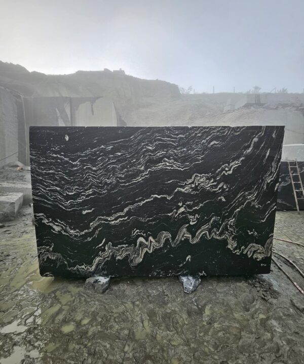 Product Overview: Reliance Titanium Black & Forest Black Granite is a luxurious natural stone celebrated for its striking black background enriched with flowing golden and white veins. Mined from our owned quarry, this granite represents strength, elegance, and timeless beauty — making it a preferred choice for high-end architectural and interior projects across the globe. Each block is a unique creation of nature, offering unmatched character and visual depth. Technical Specifications: Title Reliance Titanium Black & Forest Black Granite Block Stone Type Granite Block Type Gangsaw Block Block Size 300 CM x 180 CM x 180 CM (LXWXH) Color Deep Black with Gold & White Veins Surface Finish Options Wire Saw Cut Density 2960-3000 kg/m3 Compressive Strength 200-250 MPa Water Absorption 0.2%-0.3% Hardness (Mohs) 6 to 7 Porosity Low Origin India Applications Slabs, Countertops, Flooring, Wall Cladding, Interior Key Features: Elegant Aesthetic Appeal: Deep jet-black background enhanced by golden and silver waves — a naturally luxurious look. Superior Strength & Durability: Excellent structural integrity and long-term performance in varied climates. High Polish Retention: Achieves exceptional gloss and mirror-like reflection after finishing. Consistent Texture: Uniform color and grain suitable for large-scale architectural applications. Versatile Application Range: Perfect for multiple interior purposes. Low Maintenance: Resistant to stains, scratches, and moisture, ensuring lasting beauty with minimal upkeep. Export-Grade Blocks: Carefully selected and cut for optimal slab yield and international market standards. Recommended Uses: Kitchen Countertops & Islands Luxury Flooring & Staircases Hotel Lobbies & Reception Areas Wall Cladding & Facades Memorials & Monuments Designer Furniture Tops Why Choose Reliance Titanium Black Granite and Forest Black Granite? Our granite is preferred by export buyers because of: Natural white veins and attractive deep black surface Zero crack, high strength and durability, suitable for projects & reprocessing Consistent Gang Saw block sizes Strict quality checks for each block before shipment Reliable and stable long-term supply Export Capabilities & Payment Terms: We provide smooth, professional export handling with: Payment Options: L/C at sight (Letter of Credit at sight) D/P (Documents Against Payment) T/T advance (if preferred by the buyer) Shipping Documents Provided: Bill of Lading (BL) Commercial Invoice Packing List Certificate of Origin Other documents as per buyer requirements Shipping Price Options: FOB (Indian Port) CNF (any destination port globally) Our logistics team ensures timely loading, documentation, and shipment coordination for a hassle-free experience. About Reliance Mines & Minerals We have a strong presence in the global stone industry, regularly exporting to China, Germany, USA, Oman, and Qatar . Our team is experienced in international trade procedures, ensuring professional communication and smooth cooperation with all partners. We Welcome Your Inquiry If your company is seeking a reliable supplier for premium Titanium black & Forest black granite blocks, we would be pleased to offer quotations, block photos, videos and quarry videos and further details. We look forward to establishing a long-term and successful business relationship with your esteemed company. More About Reliance Titanium Black & Forest Black Granite: Reliance Titanium Black & Forest Black Granite combines natural elegance with engineering excellence. Its bold veins and premium polish bring sophistication to any architectural space, while its robust physical properties ensure durability even in demanding environments. Each block is meticulously extracted and inspected to meet international export quality benchmarks. Reliance Mines & Minerals specializes in the sales and global export of premium granite blocks and slabs. With years of experience in the stone industry, we have established a strong presence in international markets. We are committed to delivering top-quality granite with timely and reliable shipments to major ports worldwide. Our dedicated sales and logistics team is highly skilled in managing export documentation, container loading, and shipping procedures, ensuring a smooth and hassle-free experience for our clients. At the heart of our business is a focus on excellence, professionalism, and customer satisfaction, making us a trusted partner for granite buyers around the globe. 印度 花岗岩 块料 泰坦黑 花岗岩 印度 森林黑 花岗岩 印度 印度 花岗岩 块料, 印度 出口 花岗岩 块, 印度花岗岩原石 中国进口 India granite block Titanium Black granite India Forest Black granite India Granite Blocks Titanium Black Granite Reliance Titanium Black Granite Titanium Black Granite Slabs Polished Titanium Black Granite Bookmatch Titanium Black Granite Titanium Black Granite Exporters India Titanium Black Granite Suppliers Titanium Black Granite Manufacturers Exotic Black Granite with White Veins Deep Black Granite Slabs Mirror Polished Granite Luxury Granite for Interior Walls Natural Stone for Modern Architecture High Gloss Granite Panels Bookmatched Granite Wall Design Black Granite for Hotel Lobby & Flooring Designer Granite Slabs for Projects Indian Granite Exporters Premium Granite from India Granite Slabs for Export Worldwide Granite Supplier Natural Stone Exporter from India Wholesale Granite Supplier Black Granite for Construction & Interiors Architectural Granite Stone Supplier Custom Cut Granite Slabs Export Granite for Wall Cladding Granite for Flooring Granite for Kitchen Countertops Granite for Hotel & Commercial Projects Interior Stone Cladding Luxury Stone for Architects & Designers Black Forest Granite supplier Black Forest Granite manufacturer Black Forest Granite exporter Black Forest Granite quarry Black Forest Granite wholesaler Black Forest Granite seller Buy Black Forest Granite blocks Buy Black Forest Granite slabs Black Forest Granite for flooring Black Forest Granite for countertops Black Forest Granite for wall cladding Black Forest Granite price per sqm Black Forest Granite bulk supplier Black Forest Granite block exporter Black Forest Granite slab manufacturer Black Forest Granite quarry owner Black Forest Granite wholesale price Black Forest Granite large quantity supplier Black Forest Granite custom sizes Black Forest Granite supplier India Black Forest Granite manufacturer India Black Forest Granite exporter India Black Forest Granite quarry India Black Forest Granite supplier [Your City/State] Black Forest Granite international exporter Premium Black Forest Granite supplier Natural Black Forest Granite stone High quality Black Forest Granite slabs Black Forest Granite direct from quarry Black Forest Granite blocks for export Black Forest Granite polished slabs Black granite stone supplier Natural granite stone exporter Indian black granite manufacturer Granite blocks and slabs exporter Dimension stone granite supplier Nebula Wave Granite Stone Manufacturer Export Quality Blocks Supplier Quarry Reliance Mines India Titanium Black Granite Stone Manufacturer Export Quality Blocks Supplier Quarry Reliance Mines India Cosmic Black Granite Stone Manufacturer Export Quality Blocks Supplier Quarry Reliance Mines India Marquina Black Granite Stone Manufacturer Export Quality Blocks Supplier Quarry Reliance Mines India Black Forest Granite Stone Manufacturer Export Quality Blocks Supplier Quarry Reliance Mines India #TitaniumBlackGranite #RelianceGranite #IndianGranite #GraniteExporter #LuxuryGranite #GraniteSupplier #BlackGranite #NaturalStoneIndia #GraniteSlabs #GraniteBookmatch #InteriorDesignStone #ArchitecturalStone #PremiumGranite #GraniteExport #GraniteDesigns #reliancemines #granite #marble #stone #quarry #forestblackgranite