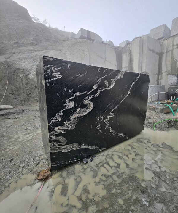 Product Overview: Reliance Titanium Black & Forest Black Granite is a luxurious natural stone celebrated for its striking black background enriched with flowing golden and white veins. Mined from our owned quarry, this granite represents strength, elegance, and timeless beauty — making it a preferred choice for high-end architectural and interior projects across the globe. Each block is a unique creation of nature, offering unmatched character and visual depth. Technical Specifications: Title Reliance Titanium Black & Forest Black Granite Block Stone Type Granite Block Type Gangsaw Block Block Size 300 CM x 180 CM x 180 CM (LXWXH) Color Deep Black with Gold & White Veins Surface Finish Options Wire Saw Cut Density 2960-3000 kg/m3 Compressive Strength 200-250 MPa Water Absorption 0.2%-0.3% Hardness (Mohs) 6 to 7 Porosity Low Origin India Applications Slabs, Countertops, Flooring, Wall Cladding, Interior Key Features: Elegant Aesthetic Appeal: Deep jet-black background enhanced by golden and silver waves — a naturally luxurious look. Superior Strength & Durability: Excellent structural integrity and long-term performance in varied climates. High Polish Retention: Achieves exceptional gloss and mirror-like reflection after finishing. Consistent Texture: Uniform color and grain suitable for large-scale architectural applications. Versatile Application Range: Perfect for multiple interior purposes. Low Maintenance: Resistant to stains, scratches, and moisture, ensuring lasting beauty with minimal upkeep. Export-Grade Blocks: Carefully selected and cut for optimal slab yield and international market standards. Recommended Uses: Kitchen Countertops & Islands Luxury Flooring & Staircases Hotel Lobbies & Reception Areas Wall Cladding & Facades Memorials & Monuments Designer Furniture Tops Why Choose Reliance Titanium Black Granite and Forest Black Granite? Our granite is preferred by export buyers because of: Natural white veins and attractive deep black surface Zero crack, high strength and durability, suitable for projects & reprocessing Consistent Gang Saw block sizes Strict quality checks for each block before shipment Reliable and stable long-term supply Export Capabilities & Payment Terms: We provide smooth, professional export handling with: Payment Options: L/C at sight (Letter of Credit at sight) D/P (Documents Against Payment) T/T advance (if preferred by the buyer) Shipping Documents Provided: Bill of Lading (BL) Commercial Invoice Packing List Certificate of Origin Other documents as per buyer requirements Shipping Price Options: FOB (Indian Port) CNF (any destination port globally) Our logistics team ensures timely loading, documentation, and shipment coordination for a hassle-free experience. About Reliance Mines & Minerals We have a strong presence in the global stone industry, regularly exporting to China, Germany, USA, Oman, and Qatar . Our team is experienced in international trade procedures, ensuring professional communication and smooth cooperation with all partners. We Welcome Your Inquiry If your company is seeking a reliable supplier for premium Titanium black & Forest black granite blocks, we would be pleased to offer quotations, block photos, videos and quarry videos and further details. We look forward to establishing a long-term and successful business relationship with your esteemed company. More About Reliance Titanium Black & Forest Black Granite: Reliance Titanium Black & Forest Black Granite combines natural elegance with engineering excellence. Its bold veins and premium polish bring sophistication to any architectural space, while its robust physical properties ensure durability even in demanding environments. Each block is meticulously extracted and inspected to meet international export quality benchmarks. Reliance Mines & Minerals specializes in the sales and global export of premium granite blocks and slabs. With years of experience in the stone industry, we have established a strong presence in international markets. We are committed to delivering top-quality granite with timely and reliable shipments to major ports worldwide. Our dedicated sales and logistics team is highly skilled in managing export documentation, container loading, and shipping procedures, ensuring a smooth and hassle-free experience for our clients. At the heart of our business is a focus on excellence, professionalism, and customer satisfaction, making us a trusted partner for granite buyers around the globe. 印度 花岗岩 块料 泰坦黑 花岗岩 印度 森林黑 花岗岩 印度 印度 花岗岩 块料, 印度 出口 花岗岩 块, 印度花岗岩原石 中国进口 India granite block Titanium Black granite India Forest Black granite India Granite Blocks Titanium Black Granite Reliance Titanium Black Granite Titanium Black Granite Slabs Polished Titanium Black Granite Bookmatch Titanium Black Granite Titanium Black Granite Exporters India Titanium Black Granite Suppliers Titanium Black Granite Manufacturers Exotic Black Granite with White Veins Deep Black Granite Slabs Mirror Polished Granite Luxury Granite for Interior Walls Natural Stone for Modern Architecture High Gloss Granite Panels Bookmatched Granite Wall Design Black Granite for Hotel Lobby & Flooring Designer Granite Slabs for Projects Indian Granite Exporters Premium Granite from India Granite Slabs for Export Worldwide Granite Supplier Natural Stone Exporter from India Wholesale Granite Supplier Black Granite for Construction & Interiors Architectural Granite Stone Supplier Custom Cut Granite Slabs Export Granite for Wall Cladding Granite for Flooring Granite for Kitchen Countertops Granite for Hotel & Commercial Projects Interior Stone Cladding Luxury Stone for Architects & Designers Black Forest Granite supplier Black Forest Granite manufacturer Black Forest Granite exporter Black Forest Granite quarry Black Forest Granite wholesaler Black Forest Granite seller Buy Black Forest Granite blocks Buy Black Forest Granite slabs Black Forest Granite for flooring Black Forest Granite for countertops Black Forest Granite for wall cladding Black Forest Granite price per sqm Black Forest Granite bulk supplier Black Forest Granite block exporter Black Forest Granite slab manufacturer Black Forest Granite quarry owner Black Forest Granite wholesale price Black Forest Granite large quantity supplier Black Forest Granite custom sizes Black Forest Granite supplier India Black Forest Granite manufacturer India Black Forest Granite exporter India Black Forest Granite quarry India Black Forest Granite supplier [Your City/State] Black Forest Granite international exporter Premium Black Forest Granite supplier Natural Black Forest Granite stone High quality Black Forest Granite slabs Black Forest Granite direct from quarry Black Forest Granite blocks for export Black Forest Granite polished slabs Black granite stone supplier Natural granite stone exporter Indian black granite manufacturer Granite blocks and slabs exporter Dimension stone granite supplier Nebula Wave Granite Stone Manufacturer Export Quality Blocks Supplier Quarry Reliance Mines India Titanium Black Granite Stone Manufacturer Export Quality Blocks Supplier Quarry Reliance Mines India Cosmic Black Granite Stone Manufacturer Export Quality Blocks Supplier Quarry Reliance Mines India Marquina Black Granite Stone Manufacturer Export Quality Blocks Supplier Quarry Reliance Mines India Black Forest Granite Stone Manufacturer Export Quality Blocks Supplier Quarry Reliance Mines India #TitaniumBlackGranite #RelianceGranite #IndianGranite #GraniteExporter #LuxuryGranite #GraniteSupplier #BlackGranite #NaturalStoneIndia #GraniteSlabs #GraniteBookmatch #InteriorDesignStone #ArchitecturalStone #PremiumGranite #GraniteExport #GraniteDesigns #reliancemines #granite #marble #stone #quarry #forestblackgranite