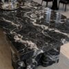 Product Overview: Reliance Titanium Black & Forest Black Granite is a luxurious natural stone celebrated for its striking black background enriched with flowing golden and white veins. Mined from our owned quarry, this granite represents strength, elegance, and timeless beauty — making it a preferred choice for high-end architectural and interior projects across the globe. Each block is a unique creation of nature, offering unmatched character and visual depth. Technical Specifications: Title Reliance Titanium Black & Forest Black Granite Block Stone Type Granite Block Type Gangsaw Block Block Size 300 CM x 180 CM x 180 CM (LXWXH) Color Deep Black with Gold & White Veins Surface Finish Options Wire Saw Cut Density 2960-3000 kg/m3 Compressive Strength 200-250 MPa Water Absorption 0.2%-0.3% Hardness (Mohs) 6 to 7 Porosity Low Origin India Applications Slabs, Countertops, Flooring, Wall Cladding, Interior Key Features: Elegant Aesthetic Appeal: Deep jet-black background enhanced by golden and silver waves — a naturally luxurious look. Superior Strength & Durability: Excellent structural integrity and long-term performance in varied climates. High Polish Retention: Achieves exceptional gloss and mirror-like reflection after finishing. Consistent Texture: Uniform color and grain suitable for large-scale architectural applications. Versatile Application Range: Perfect for multiple interior purposes. Low Maintenance: Resistant to stains, scratches, and moisture, ensuring lasting beauty with minimal upkeep. Export-Grade Blocks: Carefully selected and cut for optimal slab yield and international market standards. Recommended Uses: Kitchen Countertops & Islands Luxury Flooring & Staircases Hotel Lobbies & Reception Areas Wall Cladding & Facades Memorials & Monuments Designer Furniture Tops Why Choose Reliance Titanium Black Granite and Forest Black Granite? Our granite is preferred by export buyers because of: Natural white veins and attractive deep black surface Zero crack, high strength and durability, suitable for projects & reprocessing Consistent Gang Saw block sizes Strict quality checks for each block before shipment Reliable and stable long-term supply Export Capabilities & Payment Terms: We provide smooth, professional export handling with: Payment Options: L/C at sight (Letter of Credit at sight) D/P (Documents Against Payment) T/T advance (if preferred by the buyer) Shipping Documents Provided: Bill of Lading (BL) Commercial Invoice Packing List Certificate of Origin Other documents as per buyer requirements Shipping Price Options: FOB (Indian Port) CNF (any destination port globally) Our logistics team ensures timely loading, documentation, and shipment coordination for a hassle-free experience. About Reliance Mines & Minerals We have a strong presence in the global stone industry, regularly exporting to China, Germany, USA, Oman, and Qatar . Our team is experienced in international trade procedures, ensuring professional communication and smooth cooperation with all partners. We Welcome Your Inquiry If your company is seeking a reliable supplier for premium Titanium black & Forest black granite blocks, we would be pleased to offer quotations, block photos, videos and quarry videos and further details. We look forward to establishing a long-term and successful business relationship with your esteemed company. More About Reliance Titanium Black & Forest Black Granite: Reliance Titanium Black & Forest Black Granite combines natural elegance with engineering excellence. Its bold veins and premium polish bring sophistication to any architectural space, while its robust physical properties ensure durability even in demanding environments. Each block is meticulously extracted and inspected to meet international export quality benchmarks. Reliance Mines & Minerals specializes in the sales and global export of premium granite blocks and slabs. With years of experience in the stone industry, we have established a strong presence in international markets. We are committed to delivering top-quality granite with timely and reliable shipments to major ports worldwide. Our dedicated sales and logistics team is highly skilled in managing export documentation, container loading, and shipping procedures, ensuring a smooth and hassle-free experience for our clients. At the heart of our business is a focus on excellence, professionalism, and customer satisfaction, making us a trusted partner for granite buyers around the globe. 印度 花岗岩 块料 泰坦黑 花岗岩 印度 森林黑 花岗岩 印度 印度 花岗岩 块料, 印度 出口 花岗岩 块, 印度花岗岩原石 中国进口 India granite block Titanium Black granite India Forest Black granite India Granite Blocks Titanium Black Granite Reliance Titanium Black Granite Titanium Black Granite Slabs Polished Titanium Black Granite Bookmatch Titanium Black Granite Titanium Black Granite Exporters India Titanium Black Granite Suppliers Titanium Black Granite Manufacturers Exotic Black Granite with White Veins Deep Black Granite Slabs Mirror Polished Granite Luxury Granite for Interior Walls Natural Stone for Modern Architecture High Gloss Granite Panels Bookmatched Granite Wall Design Black Granite for Hotel Lobby & Flooring Designer Granite Slabs for Projects Indian Granite Exporters Premium Granite from India Granite Slabs for Export Worldwide Granite Supplier Natural Stone Exporter from India Wholesale Granite Supplier Black Granite for Construction & Interiors Architectural Granite Stone Supplier Custom Cut Granite Slabs Export Granite for Wall Cladding Granite for Flooring Granite for Kitchen Countertops Granite for Hotel & Commercial Projects Interior Stone Cladding Luxury Stone for Architects & Designers Black Forest Granite supplier Black Forest Granite manufacturer Black Forest Granite exporter Black Forest Granite quarry Black Forest Granite wholesaler Black Forest Granite seller Buy Black Forest Granite blocks Buy Black Forest Granite slabs Black Forest Granite for flooring Black Forest Granite for countertops Black Forest Granite for wall cladding Black Forest Granite price per sqm Black Forest Granite bulk supplier Black Forest Granite block exporter Black Forest Granite slab manufacturer Black Forest Granite quarry owner Black Forest Granite wholesale price Black Forest Granite large quantity supplier Black Forest Granite custom sizes Black Forest Granite supplier India Black Forest Granite manufacturer India Black Forest Granite exporter India Black Forest Granite quarry India Black Forest Granite supplier [Your City/State] Black Forest Granite international exporter Premium Black Forest Granite supplier Natural Black Forest Granite stone High quality Black Forest Granite slabs Black Forest Granite direct from quarry Black Forest Granite blocks for export Black Forest Granite polished slabs Black granite stone supplier Natural granite stone exporter Indian black granite manufacturer Granite blocks and slabs exporter Dimension stone granite supplier Nebula Wave Granite Stone Manufacturer Export Quality Blocks Supplier Quarry Reliance Mines India Titanium Black Granite Stone Manufacturer Export Quality Blocks Supplier Quarry Reliance Mines India Cosmic Black Granite Stone Manufacturer Export Quality Blocks Supplier Quarry Reliance Mines India Marquina Black Granite Stone Manufacturer Export Quality Blocks Supplier Quarry Reliance Mines India Black Forest Granite Stone Manufacturer Export Quality Blocks Supplier Quarry Reliance Mines India #TitaniumBlackGranite #RelianceGranite #IndianGranite #GraniteExporter #LuxuryGranite #GraniteSupplier #BlackGranite #NaturalStoneIndia #GraniteSlabs #GraniteBookmatch #InteriorDesignStone #ArchitecturalStone #PremiumGranite #GraniteExport #GraniteDesigns #reliancemines #granite #marble #stone #quarry #forestblackgranite