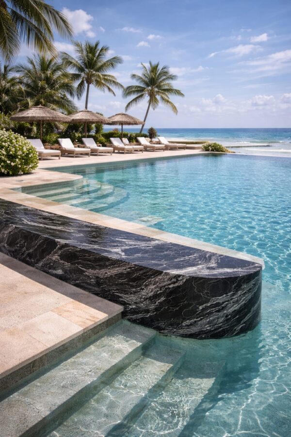 Product Overview: Reliance Titanium Black & Forest Black Granite is a luxurious natural stone celebrated for its striking black background enriched with flowing golden and white veins. Mined from our owned quarry, this granite represents strength, elegance, and timeless beauty — making it a preferred choice for high-end architectural and interior projects across the globe. Each block is a unique creation of nature, offering unmatched character and visual depth. Technical Specifications: Title Reliance Titanium Black & Forest Black Granite Block Stone Type Granite Block Type Gangsaw Block Block Size 300 CM x 180 CM x 180 CM (LXWXH) Color Deep Black with Gold & White Veins Surface Finish Options Wire Saw Cut Density 2960-3000 kg/m3 Compressive Strength 200-250 MPa Water Absorption 0.2%-0.3% Hardness (Mohs) 6 to 7 Porosity Low Origin India Applications Slabs, Countertops, Flooring, Wall Cladding, Interior Key Features: Elegant Aesthetic Appeal: Deep jet-black background enhanced by golden and silver waves — a naturally luxurious look. Superior Strength & Durability: Excellent structural integrity and long-term performance in varied climates. High Polish Retention: Achieves exceptional gloss and mirror-like reflection after finishing. Consistent Texture: Uniform color and grain suitable for large-scale architectural applications. Versatile Application Range: Perfect for multiple interior purposes. Low Maintenance: Resistant to stains, scratches, and moisture, ensuring lasting beauty with minimal upkeep. Export-Grade Blocks: Carefully selected and cut for optimal slab yield and international market standards. Recommended Uses: Kitchen Countertops & Islands Luxury Flooring & Staircases Hotel Lobbies & Reception Areas Wall Cladding & Facades Memorials & Monuments Designer Furniture Tops Why Choose Reliance Titanium Black Granite and Forest Black Granite? Our granite is preferred by export buyers because of: Natural white veins and attractive deep black surface Zero crack, high strength and durability, suitable for projects & reprocessing Consistent Gang Saw block sizes Strict quality checks for each block before shipment Reliable and stable long-term supply Export Capabilities & Payment Terms: We provide smooth, professional export handling with: Payment Options: L/C at sight (Letter of Credit at sight) D/P (Documents Against Payment) T/T advance (if preferred by the buyer) Shipping Documents Provided: Bill of Lading (BL) Commercial Invoice Packing List Certificate of Origin Other documents as per buyer requirements Shipping Price Options: FOB (Indian Port) CNF (any destination port globally) Our logistics team ensures timely loading, documentation, and shipment coordination for a hassle-free experience. About Reliance Mines & Minerals We have a strong presence in the global stone industry, regularly exporting to China, Germany, USA, Oman, and Qatar . Our team is experienced in international trade procedures, ensuring professional communication and smooth cooperation with all partners. We Welcome Your Inquiry If your company is seeking a reliable supplier for premium Titanium black & Forest black granite blocks, we would be pleased to offer quotations, block photos, videos and quarry videos and further details. We look forward to establishing a long-term and successful business relationship with your esteemed company. More About Reliance Titanium Black & Forest Black Granite: Reliance Titanium Black & Forest Black Granite combines natural elegance with engineering excellence. Its bold veins and premium polish bring sophistication to any architectural space, while its robust physical properties ensure durability even in demanding environments. Each block is meticulously extracted and inspected to meet international export quality benchmarks. Reliance Mines & Minerals specializes in the sales and global export of premium granite blocks and slabs. With years of experience in the stone industry, we have established a strong presence in international markets. We are committed to delivering top-quality granite with timely and reliable shipments to major ports worldwide. Our dedicated sales and logistics team is highly skilled in managing export documentation, container loading, and shipping procedures, ensuring a smooth and hassle-free experience for our clients. At the heart of our business is a focus on excellence, professionalism, and customer satisfaction, making us a trusted partner for granite buyers around the globe. 印度 花岗岩 块料 泰坦黑 花岗岩 印度 森林黑 花岗岩 印度 印度 花岗岩 块料, 印度 出口 花岗岩 块, 印度花岗岩原石 中国进口 India granite block Titanium Black granite India Forest Black granite India Granite Blocks Titanium Black Granite Reliance Titanium Black Granite Titanium Black Granite Slabs Polished Titanium Black Granite Bookmatch Titanium Black Granite Titanium Black Granite Exporters India Titanium Black Granite Suppliers Titanium Black Granite Manufacturers Exotic Black Granite with White Veins Deep Black Granite Slabs Mirror Polished Granite Luxury Granite for Interior Walls Natural Stone for Modern Architecture High Gloss Granite Panels Bookmatched Granite Wall Design Black Granite for Hotel Lobby & Flooring Designer Granite Slabs for Projects Indian Granite Exporters Premium Granite from India Granite Slabs for Export Worldwide Granite Supplier Natural Stone Exporter from India Wholesale Granite Supplier Black Granite for Construction & Interiors Architectural Granite Stone Supplier Custom Cut Granite Slabs Export Granite for Wall Cladding Granite for Flooring Granite for Kitchen Countertops Granite for Hotel & Commercial Projects Interior Stone Cladding Luxury Stone for Architects & Designers Black Forest Granite supplier Black Forest Granite manufacturer Black Forest Granite exporter Black Forest Granite quarry Black Forest Granite wholesaler Black Forest Granite seller Buy Black Forest Granite blocks Buy Black Forest Granite slabs Black Forest Granite for flooring Black Forest Granite for countertops Black Forest Granite for wall cladding Black Forest Granite price per sqm Black Forest Granite bulk supplier Black Forest Granite block exporter Black Forest Granite slab manufacturer Black Forest Granite quarry owner Black Forest Granite wholesale price Black Forest Granite large quantity supplier Black Forest Granite custom sizes Black Forest Granite supplier India Black Forest Granite manufacturer India Black Forest Granite exporter India Black Forest Granite quarry India Black Forest Granite supplier [Your City/State] Black Forest Granite international exporter Premium Black Forest Granite supplier Natural Black Forest Granite stone High quality Black Forest Granite slabs Black Forest Granite direct from quarry Black Forest Granite blocks for export Black Forest Granite polished slabs Black granite stone supplier Natural granite stone exporter Indian black granite manufacturer Granite blocks and slabs exporter Dimension stone granite supplier Nebula Wave Granite Stone Manufacturer Export Quality Blocks Supplier Quarry Reliance Mines India Titanium Black Granite Stone Manufacturer Export Quality Blocks Supplier Quarry Reliance Mines India Cosmic Black Granite Stone Manufacturer Export Quality Blocks Supplier Quarry Reliance Mines India Marquina Black Granite Stone Manufacturer Export Quality Blocks Supplier Quarry Reliance Mines India Black Forest Granite Stone Manufacturer Export Quality Blocks Supplier Quarry Reliance Mines India #TitaniumBlackGranite #RelianceGranite #IndianGranite #GraniteExporter #LuxuryGranite #GraniteSupplier #BlackGranite #NaturalStoneIndia #GraniteSlabs #GraniteBookmatch #InteriorDesignStone #ArchitecturalStone #PremiumGranite #GraniteExport #GraniteDesigns #reliancemines #granite #marble #stone #quarry #forestblackgranite