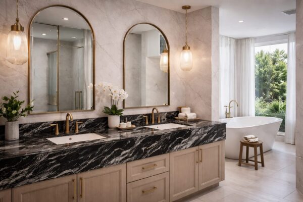 Product Overview: Reliance Titanium Black & Forest Black Granite is a luxurious natural stone celebrated for its striking black background enriched with flowing golden and white veins. Mined from our owned quarry, this granite represents strength, elegance, and timeless beauty — making it a preferred choice for high-end architectural and interior projects across the globe. Each block is a unique creation of nature, offering unmatched character and visual depth. Technical Specifications: Title Reliance Titanium Black & Forest Black Granite Block Stone Type Granite Block Type Gangsaw Block Block Size 300 CM x 180 CM x 180 CM (LXWXH) Color Deep Black with Gold & White Veins Surface Finish Options Wire Saw Cut Density 2960-3000 kg/m3 Compressive Strength 200-250 MPa Water Absorption 0.2%-0.3% Hardness (Mohs) 6 to 7 Porosity Low Origin India Applications Slabs, Countertops, Flooring, Wall Cladding, Interior Key Features: Elegant Aesthetic Appeal: Deep jet-black background enhanced by golden and silver waves — a naturally luxurious look. Superior Strength & Durability: Excellent structural integrity and long-term performance in varied climates. High Polish Retention: Achieves exceptional gloss and mirror-like reflection after finishing. Consistent Texture: Uniform color and grain suitable for large-scale architectural applications. Versatile Application Range: Perfect for multiple interior purposes. Low Maintenance: Resistant to stains, scratches, and moisture, ensuring lasting beauty with minimal upkeep. Export-Grade Blocks: Carefully selected and cut for optimal slab yield and international market standards. Recommended Uses: Kitchen Countertops & Islands Luxury Flooring & Staircases Hotel Lobbies & Reception Areas Wall Cladding & Facades Memorials & Monuments Designer Furniture Tops Why Choose Reliance Titanium Black Granite and Forest Black Granite? Our granite is preferred by export buyers because of: Natural white veins and attractive deep black surface Zero crack, high strength and durability, suitable for projects & reprocessing Consistent Gang Saw block sizes Strict quality checks for each block before shipment Reliable and stable long-term supply Export Capabilities & Payment Terms: We provide smooth, professional export handling with: Payment Options: L/C at sight (Letter of Credit at sight) D/P (Documents Against Payment) T/T advance (if preferred by the buyer) Shipping Documents Provided: Bill of Lading (BL) Commercial Invoice Packing List Certificate of Origin Other documents as per buyer requirements Shipping Price Options: FOB (Indian Port) CNF (any destination port globally) Our logistics team ensures timely loading, documentation, and shipment coordination for a hassle-free experience. About Reliance Mines & Minerals We have a strong presence in the global stone industry, regularly exporting to China, Germany, USA, Oman, and Qatar . Our team is experienced in international trade procedures, ensuring professional communication and smooth cooperation with all partners. We Welcome Your Inquiry If your company is seeking a reliable supplier for premium Titanium black & Forest black granite blocks, we would be pleased to offer quotations, block photos, videos and quarry videos and further details. We look forward to establishing a long-term and successful business relationship with your esteemed company. More About Reliance Titanium Black & Forest Black Granite: Reliance Titanium Black & Forest Black Granite combines natural elegance with engineering excellence. Its bold veins and premium polish bring sophistication to any architectural space, while its robust physical properties ensure durability even in demanding environments. Each block is meticulously extracted and inspected to meet international export quality benchmarks. Reliance Mines & Minerals specializes in the sales and global export of premium granite blocks and slabs. With years of experience in the stone industry, we have established a strong presence in international markets. We are committed to delivering top-quality granite with timely and reliable shipments to major ports worldwide. Our dedicated sales and logistics team is highly skilled in managing export documentation, container loading, and shipping procedures, ensuring a smooth and hassle-free experience for our clients. At the heart of our business is a focus on excellence, professionalism, and customer satisfaction, making us a trusted partner for granite buyers around the globe. 印度 花岗岩 块料 泰坦黑 花岗岩 印度 森林黑 花岗岩 印度 印度 花岗岩 块料, 印度 出口 花岗岩 块, 印度花岗岩原石 中国进口 India granite block Titanium Black granite India Forest Black granite India Granite Blocks Titanium Black Granite Reliance Titanium Black Granite Titanium Black Granite Slabs Polished Titanium Black Granite Bookmatch Titanium Black Granite Titanium Black Granite Exporters India Titanium Black Granite Suppliers Titanium Black Granite Manufacturers Exotic Black Granite with White Veins Deep Black Granite Slabs Mirror Polished Granite Luxury Granite for Interior Walls Natural Stone for Modern Architecture High Gloss Granite Panels Bookmatched Granite Wall Design Black Granite for Hotel Lobby & Flooring Designer Granite Slabs for Projects Indian Granite Exporters Premium Granite from India Granite Slabs for Export Worldwide Granite Supplier Natural Stone Exporter from India Wholesale Granite Supplier Black Granite for Construction & Interiors Architectural Granite Stone Supplier Custom Cut Granite Slabs Export Granite for Wall Cladding Granite for Flooring Granite for Kitchen Countertops Granite for Hotel & Commercial Projects Interior Stone Cladding Luxury Stone for Architects & Designers Black Forest Granite supplier Black Forest Granite manufacturer Black Forest Granite exporter Black Forest Granite quarry Black Forest Granite wholesaler Black Forest Granite seller Buy Black Forest Granite blocks Buy Black Forest Granite slabs Black Forest Granite for flooring Black Forest Granite for countertops Black Forest Granite for wall cladding Black Forest Granite price per sqm Black Forest Granite bulk supplier Black Forest Granite block exporter Black Forest Granite slab manufacturer Black Forest Granite quarry owner Black Forest Granite wholesale price Black Forest Granite large quantity supplier Black Forest Granite custom sizes Black Forest Granite supplier India Black Forest Granite manufacturer India Black Forest Granite exporter India Black Forest Granite quarry India Black Forest Granite supplier [Your City/State] Black Forest Granite international exporter Premium Black Forest Granite supplier Natural Black Forest Granite stone High quality Black Forest Granite slabs Black Forest Granite direct from quarry Black Forest Granite blocks for export Black Forest Granite polished slabs Black granite stone supplier Natural granite stone exporter Indian black granite manufacturer Granite blocks and slabs exporter Dimension stone granite supplier Nebula Wave Granite Stone Manufacturer Export Quality Blocks Supplier Quarry Reliance Mines India Titanium Black Granite Stone Manufacturer Export Quality Blocks Supplier Quarry Reliance Mines India Cosmic Black Granite Stone Manufacturer Export Quality Blocks Supplier Quarry Reliance Mines India Marquina Black Granite Stone Manufacturer Export Quality Blocks Supplier Quarry Reliance Mines India Black Forest Granite Stone Manufacturer Export Quality Blocks Supplier Quarry Reliance Mines India #TitaniumBlackGranite #RelianceGranite #IndianGranite #GraniteExporter #LuxuryGranite #GraniteSupplier #BlackGranite #NaturalStoneIndia #GraniteSlabs #GraniteBookmatch #InteriorDesignStone #ArchitecturalStone #PremiumGranite #GraniteExport #GraniteDesigns #reliancemines #granite #marble #stone #quarry #forestblackgranite