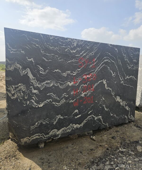 Product Overview: Reliance Titanium Black & Forest Black Granite is a luxurious natural stone celebrated for its striking black background enriched with flowing golden and white veins. Mined from our owned quarry, this granite represents strength, elegance, and timeless beauty — making it a preferred choice for high-end architectural and interior projects across the globe. Each block is a unique creation of nature, offering unmatched character and visual depth. Technical Specifications: Title Reliance Titanium Black & Forest Black Granite Block Stone Type Granite Block Type Gangsaw Block Block Size 300 CM x 180 CM x 180 CM (LXWXH) Color Deep Black with Gold & White Veins Surface Finish Options Wire Saw Cut Density 2960-3000 kg/m3 Compressive Strength 200-250 MPa Water Absorption 0.2%-0.3% Hardness (Mohs) 6 to 7 Porosity Low Origin India Applications Slabs, Countertops, Flooring, Wall Cladding, Interior Key Features: Elegant Aesthetic Appeal: Deep jet-black background enhanced by golden and silver waves — a naturally luxurious look. Superior Strength & Durability: Excellent structural integrity and long-term performance in varied climates. High Polish Retention: Achieves exceptional gloss and mirror-like reflection after finishing. Consistent Texture: Uniform color and grain suitable for large-scale architectural applications. Versatile Application Range: Perfect for multiple interior purposes. Low Maintenance: Resistant to stains, scratches, and moisture, ensuring lasting beauty with minimal upkeep. Export-Grade Blocks: Carefully selected and cut for optimal slab yield and international market standards. Recommended Uses: Kitchen Countertops & Islands Luxury Flooring & Staircases Hotel Lobbies & Reception Areas Wall Cladding & Facades Memorials & Monuments Designer Furniture Tops Why Choose Reliance Titanium Black Granite and Forest Black Granite? Our granite is preferred by export buyers because of: Natural white veins and attractive deep black surface Zero crack, high strength and durability, suitable for projects & reprocessing Consistent Gang Saw block sizes Strict quality checks for each block before shipment Reliable and stable long-term supply Export Capabilities & Payment Terms: We provide smooth, professional export handling with: Payment Options: L/C at sight (Letter of Credit at sight) D/P (Documents Against Payment) T/T advance (if preferred by the buyer) Shipping Documents Provided: Bill of Lading (BL) Commercial Invoice Packing List Certificate of Origin Other documents as per buyer requirements Shipping Price Options: FOB (Indian Port) CNF (any destination port globally) Our logistics team ensures timely loading, documentation, and shipment coordination for a hassle-free experience. About Reliance Mines & Minerals We have a strong presence in the global stone industry, regularly exporting to China, Germany, USA, Oman, and Qatar . Our team is experienced in international trade procedures, ensuring professional communication and smooth cooperation with all partners. We Welcome Your Inquiry If your company is seeking a reliable supplier for premium Titanium black & Forest black granite blocks, we would be pleased to offer quotations, block photos, videos and quarry videos and further details. We look forward to establishing a long-term and successful business relationship with your esteemed company. More About Reliance Titanium Black & Forest Black Granite: Reliance Titanium Black & Forest Black Granite combines natural elegance with engineering excellence. Its bold veins and premium polish bring sophistication to any architectural space, while its robust physical properties ensure durability even in demanding environments. Each block is meticulously extracted and inspected to meet international export quality benchmarks. Reliance Mines & Minerals specializes in the sales and global export of premium granite blocks and slabs. With years of experience in the stone industry, we have established a strong presence in international markets. We are committed to delivering top-quality granite with timely and reliable shipments to major ports worldwide. Our dedicated sales and logistics team is highly skilled in managing export documentation, container loading, and shipping procedures, ensuring a smooth and hassle-free experience for our clients. At the heart of our business is a focus on excellence, professionalism, and customer satisfaction, making us a trusted partner for granite buyers around the globe. 印度 花岗岩 块料 泰坦黑 花岗岩 印度 森林黑 花岗岩 印度 印度 花岗岩 块料, 印度 出口 花岗岩 块, 印度花岗岩原石 中国进口 India granite block Titanium Black granite India Forest Black granite India Granite Blocks Titanium Black Granite Reliance Titanium Black Granite Titanium Black Granite Slabs Polished Titanium Black Granite Bookmatch Titanium Black Granite Titanium Black Granite Exporters India Titanium Black Granite Suppliers Titanium Black Granite Manufacturers Exotic Black Granite with White Veins Deep Black Granite Slabs Mirror Polished Granite Luxury Granite for Interior Walls Natural Stone for Modern Architecture High Gloss Granite Panels Bookmatched Granite Wall Design Black Granite for Hotel Lobby & Flooring Designer Granite Slabs for Projects Indian Granite Exporters Premium Granite from India Granite Slabs for Export Worldwide Granite Supplier Natural Stone Exporter from India Wholesale Granite Supplier Black Granite for Construction & Interiors Architectural Granite Stone Supplier Custom Cut Granite Slabs Export Granite for Wall Cladding Granite for Flooring Granite for Kitchen Countertops Granite for Hotel & Commercial Projects Interior Stone Cladding Luxury Stone for Architects & Designers Black Forest Granite supplier Black Forest Granite manufacturer Black Forest Granite exporter Black Forest Granite quarry Black Forest Granite wholesaler Black Forest Granite seller Buy Black Forest Granite blocks Buy Black Forest Granite slabs Black Forest Granite for flooring Black Forest Granite for countertops Black Forest Granite for wall cladding Black Forest Granite price per sqm Black Forest Granite bulk supplier Black Forest Granite block exporter Black Forest Granite slab manufacturer Black Forest Granite quarry owner Black Forest Granite wholesale price Black Forest Granite large quantity supplier Black Forest Granite custom sizes Black Forest Granite supplier India Black Forest Granite manufacturer India Black Forest Granite exporter India Black Forest Granite quarry India Black Forest Granite supplier [Your City/State] Black Forest Granite international exporter Premium Black Forest Granite supplier Natural Black Forest Granite stone High quality Black Forest Granite slabs Black Forest Granite direct from quarry Black Forest Granite blocks for export Black Forest Granite polished slabs Black granite stone supplier Natural granite stone exporter Indian black granite manufacturer Granite blocks and slabs exporter Dimension stone granite supplier Nebula Wave Granite Stone Manufacturer Export Quality Blocks Supplier Quarry Reliance Mines India Titanium Black Granite Stone Manufacturer Export Quality Blocks Supplier Quarry Reliance Mines India Cosmic Black Granite Stone Manufacturer Export Quality Blocks Supplier Quarry Reliance Mines India Marquina Black Granite Stone Manufacturer Export Quality Blocks Supplier Quarry Reliance Mines India Black Forest Granite Stone Manufacturer Export Quality Blocks Supplier Quarry Reliance Mines India #TitaniumBlackGranite #RelianceGranite #IndianGranite #GraniteExporter #LuxuryGranite #GraniteSupplier #BlackGranite #NaturalStoneIndia #GraniteSlabs #GraniteBookmatch #InteriorDesignStone #ArchitecturalStone #PremiumGranite #GraniteExport #GraniteDesigns #reliancemines #granite #marble #stone #quarry #forestblackgranite