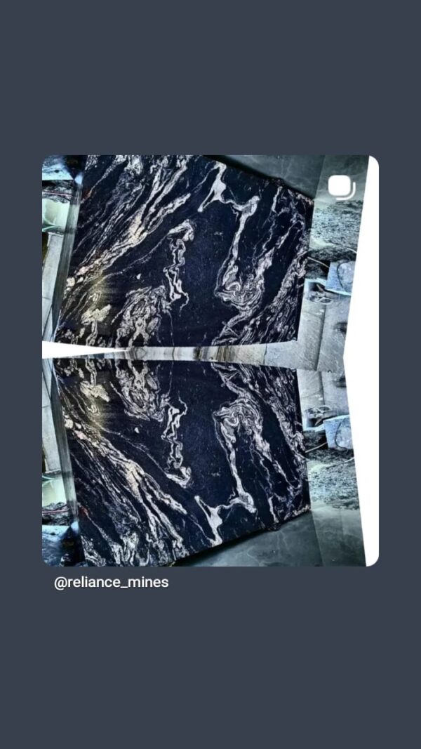 Product Overview: Reliance Titanium Black & Forest Black Granite is a luxurious natural stone celebrated for its striking black background enriched with flowing golden and white veins. Mined from our owned quarry, this granite represents strength, elegance, and timeless beauty — making it a preferred choice for high-end architectural and interior projects across the globe. Each block is a unique creation of nature, offering unmatched character and visual depth. Technical Specifications: Title Reliance Titanium Black & Forest Black Granite Block Stone Type Granite Block Type Gangsaw Block Block Size 300 CM x 180 CM x 180 CM (LXWXH) Color Deep Black with Gold & White Veins Surface Finish Options Wire Saw Cut Density 2960-3000 kg/m3 Compressive Strength 200-250 MPa Water Absorption 0.2%-0.3% Hardness (Mohs) 6 to 7 Porosity Low Origin India Applications Slabs, Countertops, Flooring, Wall Cladding, Interior Key Features: Elegant Aesthetic Appeal: Deep jet-black background enhanced by golden and silver waves — a naturally luxurious look. Superior Strength & Durability: Excellent structural integrity and long-term performance in varied climates. High Polish Retention: Achieves exceptional gloss and mirror-like reflection after finishing. Consistent Texture: Uniform color and grain suitable for large-scale architectural applications. Versatile Application Range: Perfect for multiple interior purposes. Low Maintenance: Resistant to stains, scratches, and moisture, ensuring lasting beauty with minimal upkeep. Export-Grade Blocks: Carefully selected and cut for optimal slab yield and international market standards. Recommended Uses: Kitchen Countertops & Islands Luxury Flooring & Staircases Hotel Lobbies & Reception Areas Wall Cladding & Facades Memorials & Monuments Designer Furniture Tops Why Choose Reliance Titanium Black Granite and Forest Black Granite? Our granite is preferred by export buyers because of: Natural white veins and attractive deep black surface Zero crack, high strength and durability, suitable for projects & reprocessing Consistent Gang Saw block sizes Strict quality checks for each block before shipment Reliable and stable long-term supply Export Capabilities & Payment Terms: We provide smooth, professional export handling with: Payment Options: L/C at sight (Letter of Credit at sight) D/P (Documents Against Payment) T/T advance (if preferred by the buyer) Shipping Documents Provided: Bill of Lading (BL) Commercial Invoice Packing List Certificate of Origin Other documents as per buyer requirements Shipping Price Options: FOB (Indian Port) CNF (any destination port globally) Our logistics team ensures timely loading, documentation, and shipment coordination for a hassle-free experience. About Reliance Mines & Minerals We have a strong presence in the global stone industry, regularly exporting to China, Germany, USA, Oman, and Qatar . Our team is experienced in international trade procedures, ensuring professional communication and smooth cooperation with all partners. We Welcome Your Inquiry If your company is seeking a reliable supplier for premium Titanium black & Forest black granite blocks, we would be pleased to offer quotations, block photos, videos and quarry videos and further details. We look forward to establishing a long-term and successful business relationship with your esteemed company. More About Reliance Titanium Black & Forest Black Granite: Reliance Titanium Black & Forest Black Granite combines natural elegance with engineering excellence. Its bold veins and premium polish bring sophistication to any architectural space, while its robust physical properties ensure durability even in demanding environments. Each block is meticulously extracted and inspected to meet international export quality benchmarks. Reliance Mines & Minerals specializes in the sales and global export of premium granite blocks and slabs. With years of experience in the stone industry, we have established a strong presence in international markets. We are committed to delivering top-quality granite with timely and reliable shipments to major ports worldwide. Our dedicated sales and logistics team is highly skilled in managing export documentation, container loading, and shipping procedures, ensuring a smooth and hassle-free experience for our clients. At the heart of our business is a focus on excellence, professionalism, and customer satisfaction, making us a trusted partner for granite buyers around the globe. 印度 花岗岩 块料 泰坦黑 花岗岩 印度 森林黑 花岗岩 印度 印度 花岗岩 块料, 印度 出口 花岗岩 块, 印度花岗岩原石 中国进口 India granite block Titanium Black granite India Forest Black granite India Granite Blocks Titanium Black Granite Reliance Titanium Black Granite Titanium Black Granite Slabs Polished Titanium Black Granite Bookmatch Titanium Black Granite Titanium Black Granite Exporters India Titanium Black Granite Suppliers Titanium Black Granite Manufacturers Exotic Black Granite with White Veins Deep Black Granite Slabs Mirror Polished Granite Luxury Granite for Interior Walls Natural Stone for Modern Architecture High Gloss Granite Panels Bookmatched Granite Wall Design Black Granite for Hotel Lobby & Flooring Designer Granite Slabs for Projects Indian Granite Exporters Premium Granite from India Granite Slabs for Export Worldwide Granite Supplier Natural Stone Exporter from India Wholesale Granite Supplier Black Granite for Construction & Interiors Architectural Granite Stone Supplier Custom Cut Granite Slabs Export Granite for Wall Cladding Granite for Flooring Granite for Kitchen Countertops Granite for Hotel & Commercial Projects Interior Stone Cladding Luxury Stone for Architects & Designers Black Forest Granite supplier Black Forest Granite manufacturer Black Forest Granite exporter Black Forest Granite quarry Black Forest Granite wholesaler Black Forest Granite seller Buy Black Forest Granite blocks Buy Black Forest Granite slabs Black Forest Granite for flooring Black Forest Granite for countertops Black Forest Granite for wall cladding Black Forest Granite price per sqm Black Forest Granite bulk supplier Black Forest Granite block exporter Black Forest Granite slab manufacturer Black Forest Granite quarry owner Black Forest Granite wholesale price Black Forest Granite large quantity supplier Black Forest Granite custom sizes Black Forest Granite supplier India Black Forest Granite manufacturer India Black Forest Granite exporter India Black Forest Granite quarry India Black Forest Granite supplier [Your City/State] Black Forest Granite international exporter Premium Black Forest Granite supplier Natural Black Forest Granite stone High quality Black Forest Granite slabs Black Forest Granite direct from quarry Black Forest Granite blocks for export Black Forest Granite polished slabs Black granite stone supplier Natural granite stone exporter Indian black granite manufacturer Granite blocks and slabs exporter Dimension stone granite supplier Nebula Wave Granite Stone Manufacturer Export Quality Blocks Supplier Quarry Reliance Mines India Titanium Black Granite Stone Manufacturer Export Quality Blocks Supplier Quarry Reliance Mines India Cosmic Black Granite Stone Manufacturer Export Quality Blocks Supplier Quarry Reliance Mines India Marquina Black Granite Stone Manufacturer Export Quality Blocks Supplier Quarry Reliance Mines India Black Forest Granite Stone Manufacturer Export Quality Blocks Supplier Quarry Reliance Mines India #TitaniumBlackGranite #RelianceGranite #IndianGranite #GraniteExporter #LuxuryGranite #GraniteSupplier #BlackGranite #NaturalStoneIndia #GraniteSlabs #GraniteBookmatch #InteriorDesignStone #ArchitecturalStone #PremiumGranite #GraniteExport #GraniteDesigns #reliancemines #granite #marble #stone #quarry #forestblackgranite