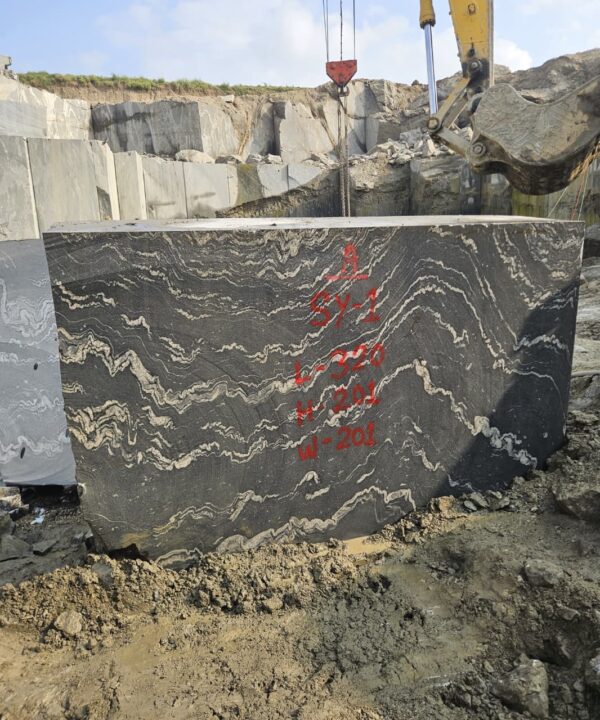 Product Overview: Reliance Titanium Black & Forest Black Granite is a luxurious natural stone celebrated for its striking black background enriched with flowing golden and white veins. Mined from our owned quarry, this granite represents strength, elegance, and timeless beauty — making it a preferred choice for high-end architectural and interior projects across the globe. Each block is a unique creation of nature, offering unmatched character and visual depth. Technical Specifications: Title Reliance Titanium Black & Forest Black Granite Block Stone Type Granite Block Type Gangsaw Block Block Size 300 CM x 180 CM x 180 CM (LXWXH) Color Deep Black with Gold & White Veins Surface Finish Options Wire Saw Cut Density 2960-3000 kg/m3 Compressive Strength 200-250 MPa Water Absorption 0.2%-0.3% Hardness (Mohs) 6 to 7 Porosity Low Origin India Applications Slabs, Countertops, Flooring, Wall Cladding, Interior Key Features: Elegant Aesthetic Appeal: Deep jet-black background enhanced by golden and silver waves — a naturally luxurious look. Superior Strength & Durability: Excellent structural integrity and long-term performance in varied climates. High Polish Retention: Achieves exceptional gloss and mirror-like reflection after finishing. Consistent Texture: Uniform color and grain suitable for large-scale architectural applications. Versatile Application Range: Perfect for multiple interior purposes. Low Maintenance: Resistant to stains, scratches, and moisture, ensuring lasting beauty with minimal upkeep. Export-Grade Blocks: Carefully selected and cut for optimal slab yield and international market standards. Recommended Uses: Kitchen Countertops & Islands Luxury Flooring & Staircases Hotel Lobbies & Reception Areas Wall Cladding & Facades Memorials & Monuments Designer Furniture Tops Why Choose Reliance Titanium Black Granite and Forest Black Granite? Our granite is preferred by export buyers because of: Natural white veins and attractive deep black surface Zero crack, high strength and durability, suitable for projects & reprocessing Consistent Gang Saw block sizes Strict quality checks for each block before shipment Reliable and stable long-term supply Export Capabilities & Payment Terms: We provide smooth, professional export handling with: Payment Options: L/C at sight (Letter of Credit at sight) D/P (Documents Against Payment) T/T advance (if preferred by the buyer) Shipping Documents Provided: Bill of Lading (BL) Commercial Invoice Packing List Certificate of Origin Other documents as per buyer requirements Shipping Price Options: FOB (Indian Port) CNF (any destination port globally) Our logistics team ensures timely loading, documentation, and shipment coordination for a hassle-free experience. About Reliance Mines & Minerals We have a strong presence in the global stone industry, regularly exporting to China, Germany, USA, Oman, and Qatar . Our team is experienced in international trade procedures, ensuring professional communication and smooth cooperation with all partners. We Welcome Your Inquiry If your company is seeking a reliable supplier for premium Titanium black & Forest black granite blocks, we would be pleased to offer quotations, block photos, videos and quarry videos and further details. We look forward to establishing a long-term and successful business relationship with your esteemed company. More About Reliance Titanium Black & Forest Black Granite: Reliance Titanium Black & Forest Black Granite combines natural elegance with engineering excellence. Its bold veins and premium polish bring sophistication to any architectural space, while its robust physical properties ensure durability even in demanding environments. Each block is meticulously extracted and inspected to meet international export quality benchmarks. Reliance Mines & Minerals specializes in the sales and global export of premium granite blocks and slabs. With years of experience in the stone industry, we have established a strong presence in international markets. We are committed to delivering top-quality granite with timely and reliable shipments to major ports worldwide. Our dedicated sales and logistics team is highly skilled in managing export documentation, container loading, and shipping procedures, ensuring a smooth and hassle-free experience for our clients. At the heart of our business is a focus on excellence, professionalism, and customer satisfaction, making us a trusted partner for granite buyers around the globe. 印度 花岗岩 块料 泰坦黑 花岗岩 印度 森林黑 花岗岩 印度 印度 花岗岩 块料, 印度 出口 花岗岩 块, 印度花岗岩原石 中国进口 India granite block Titanium Black granite India Forest Black granite India Granite Blocks Titanium Black Granite Reliance Titanium Black Granite Titanium Black Granite Slabs Polished Titanium Black Granite Bookmatch Titanium Black Granite Titanium Black Granite Exporters India Titanium Black Granite Suppliers Titanium Black Granite Manufacturers Exotic Black Granite with White Veins Deep Black Granite Slabs Mirror Polished Granite Luxury Granite for Interior Walls Natural Stone for Modern Architecture High Gloss Granite Panels Bookmatched Granite Wall Design Black Granite for Hotel Lobby & Flooring Designer Granite Slabs for Projects Indian Granite Exporters Premium Granite from India Granite Slabs for Export Worldwide Granite Supplier Natural Stone Exporter from India Wholesale Granite Supplier Black Granite for Construction & Interiors Architectural Granite Stone Supplier Custom Cut Granite Slabs Export Granite for Wall Cladding Granite for Flooring Granite for Kitchen Countertops Granite for Hotel & Commercial Projects Interior Stone Cladding Luxury Stone for Architects & Designers Black Forest Granite supplier Black Forest Granite manufacturer Black Forest Granite exporter Black Forest Granite quarry Black Forest Granite wholesaler Black Forest Granite seller Buy Black Forest Granite blocks Buy Black Forest Granite slabs Black Forest Granite for flooring Black Forest Granite for countertops Black Forest Granite for wall cladding Black Forest Granite price per sqm Black Forest Granite bulk supplier Black Forest Granite block exporter Black Forest Granite slab manufacturer Black Forest Granite quarry owner Black Forest Granite wholesale price Black Forest Granite large quantity supplier Black Forest Granite custom sizes Black Forest Granite supplier India Black Forest Granite manufacturer India Black Forest Granite exporter India Black Forest Granite quarry India Black Forest Granite supplier [Your City/State] Black Forest Granite international exporter Premium Black Forest Granite supplier Natural Black Forest Granite stone High quality Black Forest Granite slabs Black Forest Granite direct from quarry Black Forest Granite blocks for export Black Forest Granite polished slabs Black granite stone supplier Natural granite stone exporter Indian black granite manufacturer Granite blocks and slabs exporter Dimension stone granite supplier Nebula Wave Granite Stone Manufacturer Export Quality Blocks Supplier Quarry Reliance Mines India Titanium Black Granite Stone Manufacturer Export Quality Blocks Supplier Quarry Reliance Mines India Cosmic Black Granite Stone Manufacturer Export Quality Blocks Supplier Quarry Reliance Mines India Marquina Black Granite Stone Manufacturer Export Quality Blocks Supplier Quarry Reliance Mines India Black Forest Granite Stone Manufacturer Export Quality Blocks Supplier Quarry Reliance Mines India #TitaniumBlackGranite #RelianceGranite #IndianGranite #GraniteExporter #LuxuryGranite #GraniteSupplier #BlackGranite #NaturalStoneIndia #GraniteSlabs #GraniteBookmatch #InteriorDesignStone #ArchitecturalStone #PremiumGranite #GraniteExport #GraniteDesigns #reliancemines #granite #marble #stone #quarry #forestblackgranite