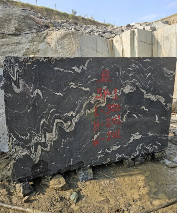 Product Overview: Reliance Titanium Black & Forest Black Granite is a luxurious natural stone celebrated for its striking black background enriched with flowing golden and white veins. Mined from our owned quarry, this granite represents strength, elegance, and timeless beauty — making it a preferred choice for high-end architectural and interior projects across the globe. Each block is a unique creation of nature, offering unmatched character and visual depth. Technical Specifications: Title Reliance Titanium Black & Forest Black Granite Block Stone Type Granite Block Type Gangsaw Block Block Size 300 CM x 180 CM x 180 CM (LXWXH) Color Deep Black with Gold & White Veins Surface Finish Options Wire Saw Cut Density 2960-3000 kg/m3 Compressive Strength 200-250 MPa Water Absorption 0.2%-0.3% Hardness (Mohs) 6 to 7 Porosity Low Origin India Applications Slabs, Countertops, Flooring, Wall Cladding, Interior Key Features: Elegant Aesthetic Appeal: Deep jet-black background enhanced by golden and silver waves — a naturally luxurious look. Superior Strength & Durability: Excellent structural integrity and long-term performance in varied climates. High Polish Retention: Achieves exceptional gloss and mirror-like reflection after finishing. Consistent Texture: Uniform color and grain suitable for large-scale architectural applications. Versatile Application Range: Perfect for multiple interior purposes. Low Maintenance: Resistant to stains, scratches, and moisture, ensuring lasting beauty with minimal upkeep. Export-Grade Blocks: Carefully selected and cut for optimal slab yield and international market standards. Recommended Uses: Kitchen Countertops & Islands Luxury Flooring & Staircases Hotel Lobbies & Reception Areas Wall Cladding & Facades Memorials & Monuments Designer Furniture Tops Why Choose Reliance Titanium Black Granite and Forest Black Granite? Our granite is preferred by export buyers because of: Natural white veins and attractive deep black surface Zero crack, high strength and durability, suitable for projects & reprocessing Consistent Gang Saw block sizes Strict quality checks for each block before shipment Reliable and stable long-term supply Export Capabilities & Payment Terms: We provide smooth, professional export handling with: Payment Options: L/C at sight (Letter of Credit at sight) D/P (Documents Against Payment) T/T advance (if preferred by the buyer) Shipping Documents Provided: Bill of Lading (BL) Commercial Invoice Packing List Certificate of Origin Other documents as per buyer requirements Shipping Price Options: FOB (Indian Port) CNF (any destination port globally) Our logistics team ensures timely loading, documentation, and shipment coordination for a hassle-free experience. About Reliance Mines & Minerals We have a strong presence in the global stone industry, regularly exporting to China, Germany, USA, Oman, and Qatar . Our team is experienced in international trade procedures, ensuring professional communication and smooth cooperation with all partners. We Welcome Your Inquiry If your company is seeking a reliable supplier for premium Titanium black & Forest black granite blocks, we would be pleased to offer quotations, block photos, videos and quarry videos and further details. We look forward to establishing a long-term and successful business relationship with your esteemed company. More About Reliance Titanium Black & Forest Black Granite: Reliance Titanium Black & Forest Black Granite combines natural elegance with engineering excellence. Its bold veins and premium polish bring sophistication to any architectural space, while its robust physical properties ensure durability even in demanding environments. Each block is meticulously extracted and inspected to meet international export quality benchmarks. Reliance Mines & Minerals specializes in the sales and global export of premium granite blocks and slabs. With years of experience in the stone industry, we have established a strong presence in international markets. We are committed to delivering top-quality granite with timely and reliable shipments to major ports worldwide. Our dedicated sales and logistics team is highly skilled in managing export documentation, container loading, and shipping procedures, ensuring a smooth and hassle-free experience for our clients. At the heart of our business is a focus on excellence, professionalism, and customer satisfaction, making us a trusted partner for granite buyers around the globe. 印度 花岗岩 块料 泰坦黑 花岗岩 印度 森林黑 花岗岩 印度 印度 花岗岩 块料, 印度 出口 花岗岩 块, 印度花岗岩原石 中国进口 India granite block Titanium Black granite India Forest Black granite India Granite Blocks Titanium Black Granite Reliance Titanium Black Granite Titanium Black Granite Slabs Polished Titanium Black Granite Bookmatch Titanium Black Granite Titanium Black Granite Exporters India Titanium Black Granite Suppliers Titanium Black Granite Manufacturers Exotic Black Granite with White Veins Deep Black Granite Slabs Mirror Polished Granite Luxury Granite for Interior Walls Natural Stone for Modern Architecture High Gloss Granite Panels Bookmatched Granite Wall Design Black Granite for Hotel Lobby & Flooring Designer Granite Slabs for Projects Indian Granite Exporters Premium Granite from India Granite Slabs for Export Worldwide Granite Supplier Natural Stone Exporter from India Wholesale Granite Supplier Black Granite for Construction & Interiors Architectural Granite Stone Supplier Custom Cut Granite Slabs Export Granite for Wall Cladding Granite for Flooring Granite for Kitchen Countertops Granite for Hotel & Commercial Projects Interior Stone Cladding Luxury Stone for Architects & Designers Black Forest Granite supplier Black Forest Granite manufacturer Black Forest Granite exporter Black Forest Granite quarry Black Forest Granite wholesaler Black Forest Granite seller Buy Black Forest Granite blocks Buy Black Forest Granite slabs Black Forest Granite for flooring Black Forest Granite for countertops Black Forest Granite for wall cladding Black Forest Granite price per sqm Black Forest Granite bulk supplier Black Forest Granite block exporter Black Forest Granite slab manufacturer Black Forest Granite quarry owner Black Forest Granite wholesale price Black Forest Granite large quantity supplier Black Forest Granite custom sizes Black Forest Granite supplier India Black Forest Granite manufacturer India Black Forest Granite exporter India Black Forest Granite quarry India Black Forest Granite supplier [Your City/State] Black Forest Granite international exporter Premium Black Forest Granite supplier Natural Black Forest Granite stone High quality Black Forest Granite slabs Black Forest Granite direct from quarry Black Forest Granite blocks for export Black Forest Granite polished slabs Black granite stone supplier Natural granite stone exporter Indian black granite manufacturer Granite blocks and slabs exporter Dimension stone granite supplier Nebula Wave Granite Stone Manufacturer Export Quality Blocks Supplier Quarry Reliance Mines India Titanium Black Granite Stone Manufacturer Export Quality Blocks Supplier Quarry Reliance Mines India Cosmic Black Granite Stone Manufacturer Export Quality Blocks Supplier Quarry Reliance Mines India Marquina Black Granite Stone Manufacturer Export Quality Blocks Supplier Quarry Reliance Mines India Black Forest Granite Stone Manufacturer Export Quality Blocks Supplier Quarry Reliance Mines India #TitaniumBlackGranite #RelianceGranite #IndianGranite #GraniteExporter #LuxuryGranite #GraniteSupplier #BlackGranite #NaturalStoneIndia #GraniteSlabs #GraniteBookmatch #InteriorDesignStone #ArchitecturalStone #PremiumGranite #GraniteExport #GraniteDesigns #reliancemines #granite #marble #stone #quarry #forestblackgranite