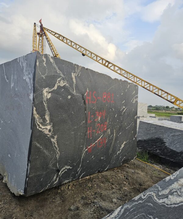 Product Overview: Reliance Titanium Black & Forest Black Granite is a luxurious natural stone celebrated for its striking black background enriched with flowing golden and white veins. Mined from our owned quarry, this granite represents strength, elegance, and timeless beauty — making it a preferred choice for high-end architectural and interior projects across the globe. Each block is a unique creation of nature, offering unmatched character and visual depth. Technical Specifications: Title Reliance Titanium Black & Forest Black Granite Block Stone Type Granite Block Type Gangsaw Block Block Size 300 CM x 180 CM x 180 CM (LXWXH) Color Deep Black with Gold & White Veins Surface Finish Options Wire Saw Cut Density 2960-3000 kg/m3 Compressive Strength 200-250 MPa Water Absorption 0.2%-0.3% Hardness (Mohs) 6 to 7 Porosity Low Origin India Applications Slabs, Countertops, Flooring, Wall Cladding, Interior Key Features: Elegant Aesthetic Appeal: Deep jet-black background enhanced by golden and silver waves — a naturally luxurious look. Superior Strength & Durability: Excellent structural integrity and long-term performance in varied climates. High Polish Retention: Achieves exceptional gloss and mirror-like reflection after finishing. Consistent Texture: Uniform color and grain suitable for large-scale architectural applications. Versatile Application Range: Perfect for multiple interior purposes. Low Maintenance: Resistant to stains, scratches, and moisture, ensuring lasting beauty with minimal upkeep. Export-Grade Blocks: Carefully selected and cut for optimal slab yield and international market standards. Recommended Uses: Kitchen Countertops & Islands Luxury Flooring & Staircases Hotel Lobbies & Reception Areas Wall Cladding & Facades Memorials & Monuments Designer Furniture Tops Why Choose Reliance Titanium Black Granite and Forest Black Granite? Our granite is preferred by export buyers because of: Natural white veins and attractive deep black surface Zero crack, high strength and durability, suitable for projects & reprocessing Consistent Gang Saw block sizes Strict quality checks for each block before shipment Reliable and stable long-term supply Export Capabilities & Payment Terms: We provide smooth, professional export handling with: Payment Options: L/C at sight (Letter of Credit at sight) D/P (Documents Against Payment) T/T advance (if preferred by the buyer) Shipping Documents Provided: Bill of Lading (BL) Commercial Invoice Packing List Certificate of Origin Other documents as per buyer requirements Shipping Price Options: FOB (Indian Port) CNF (any destination port globally) Our logistics team ensures timely loading, documentation, and shipment coordination for a hassle-free experience. About Reliance Mines & Minerals We have a strong presence in the global stone industry, regularly exporting to China, Germany, USA, Oman, and Qatar . Our team is experienced in international trade procedures, ensuring professional communication and smooth cooperation with all partners. We Welcome Your Inquiry If your company is seeking a reliable supplier for premium Titanium black & Forest black granite blocks, we would be pleased to offer quotations, block photos, videos and quarry videos and further details. We look forward to establishing a long-term and successful business relationship with your esteemed company. More About Reliance Titanium Black & Forest Black Granite: Reliance Titanium Black & Forest Black Granite combines natural elegance with engineering excellence. Its bold veins and premium polish bring sophistication to any architectural space, while its robust physical properties ensure durability even in demanding environments. Each block is meticulously extracted and inspected to meet international export quality benchmarks. Reliance Mines & Minerals specializes in the sales and global export of premium granite blocks and slabs. With years of experience in the stone industry, we have established a strong presence in international markets. We are committed to delivering top-quality granite with timely and reliable shipments to major ports worldwide. Our dedicated sales and logistics team is highly skilled in managing export documentation, container loading, and shipping procedures, ensuring a smooth and hassle-free experience for our clients. At the heart of our business is a focus on excellence, professionalism, and customer satisfaction, making us a trusted partner for granite buyers around the globe. 印度 花岗岩 块料 泰坦黑 花岗岩 印度 森林黑 花岗岩 印度 印度 花岗岩 块料, 印度 出口 花岗岩 块, 印度花岗岩原石 中国进口 India granite block Titanium Black granite India Forest Black granite India Granite Blocks Titanium Black Granite Reliance Titanium Black Granite Titanium Black Granite Slabs Polished Titanium Black Granite Bookmatch Titanium Black Granite Titanium Black Granite Exporters India Titanium Black Granite Suppliers Titanium Black Granite Manufacturers Exotic Black Granite with White Veins Deep Black Granite Slabs Mirror Polished Granite Luxury Granite for Interior Walls Natural Stone for Modern Architecture High Gloss Granite Panels Bookmatched Granite Wall Design Black Granite for Hotel Lobby & Flooring Designer Granite Slabs for Projects Indian Granite Exporters Premium Granite from India Granite Slabs for Export Worldwide Granite Supplier Natural Stone Exporter from India Wholesale Granite Supplier Black Granite for Construction & Interiors Architectural Granite Stone Supplier Custom Cut Granite Slabs Export Granite for Wall Cladding Granite for Flooring Granite for Kitchen Countertops Granite for Hotel & Commercial Projects Interior Stone Cladding Luxury Stone for Architects & Designers Black Forest Granite supplier Black Forest Granite manufacturer Black Forest Granite exporter Black Forest Granite quarry Black Forest Granite wholesaler Black Forest Granite seller Buy Black Forest Granite blocks Buy Black Forest Granite slabs Black Forest Granite for flooring Black Forest Granite for countertops Black Forest Granite for wall cladding Black Forest Granite price per sqm Black Forest Granite bulk supplier Black Forest Granite block exporter Black Forest Granite slab manufacturer Black Forest Granite quarry owner Black Forest Granite wholesale price Black Forest Granite large quantity supplier Black Forest Granite custom sizes Black Forest Granite supplier India Black Forest Granite manufacturer India Black Forest Granite exporter India Black Forest Granite quarry India Black Forest Granite supplier [Your City/State] Black Forest Granite international exporter Premium Black Forest Granite supplier Natural Black Forest Granite stone High quality Black Forest Granite slabs Black Forest Granite direct from quarry Black Forest Granite blocks for export Black Forest Granite polished slabs Black granite stone supplier Natural granite stone exporter Indian black granite manufacturer Granite blocks and slabs exporter Dimension stone granite supplier Nebula Wave Granite Stone Manufacturer Export Quality Blocks Supplier Quarry Reliance Mines India Titanium Black Granite Stone Manufacturer Export Quality Blocks Supplier Quarry Reliance Mines India Cosmic Black Granite Stone Manufacturer Export Quality Blocks Supplier Quarry Reliance Mines India Marquina Black Granite Stone Manufacturer Export Quality Blocks Supplier Quarry Reliance Mines India Black Forest Granite Stone Manufacturer Export Quality Blocks Supplier Quarry Reliance Mines India #TitaniumBlackGranite #RelianceGranite #IndianGranite #GraniteExporter #LuxuryGranite #GraniteSupplier #BlackGranite #NaturalStoneIndia #GraniteSlabs #GraniteBookmatch #InteriorDesignStone #ArchitecturalStone #PremiumGranite #GraniteExport #GraniteDesigns #reliancemines #granite #marble #stone #quarry #forestblackgranite