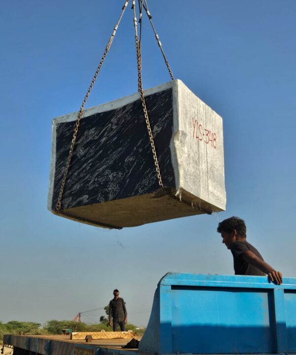 Black Forest Granite block quarry export India Titanium Gold Granite slab Rajasthan supplier Reliance Mines granite quarry Bhinmal Rajasthan Titanium Black Granite block quarry Rajasthan India export