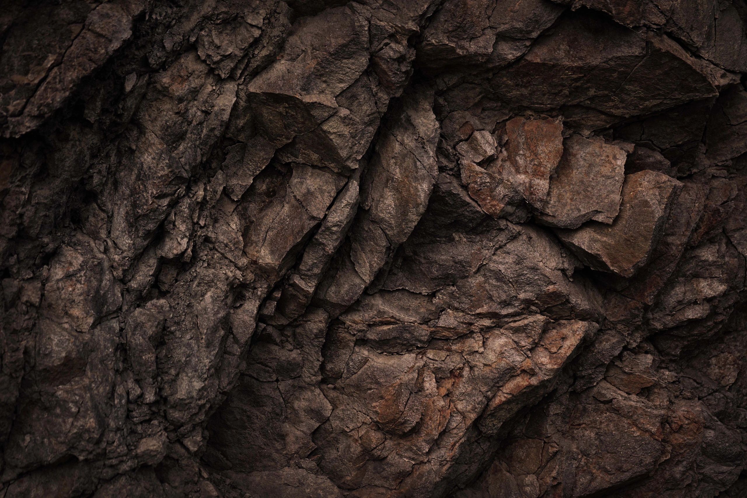 Dark granite texture close-up