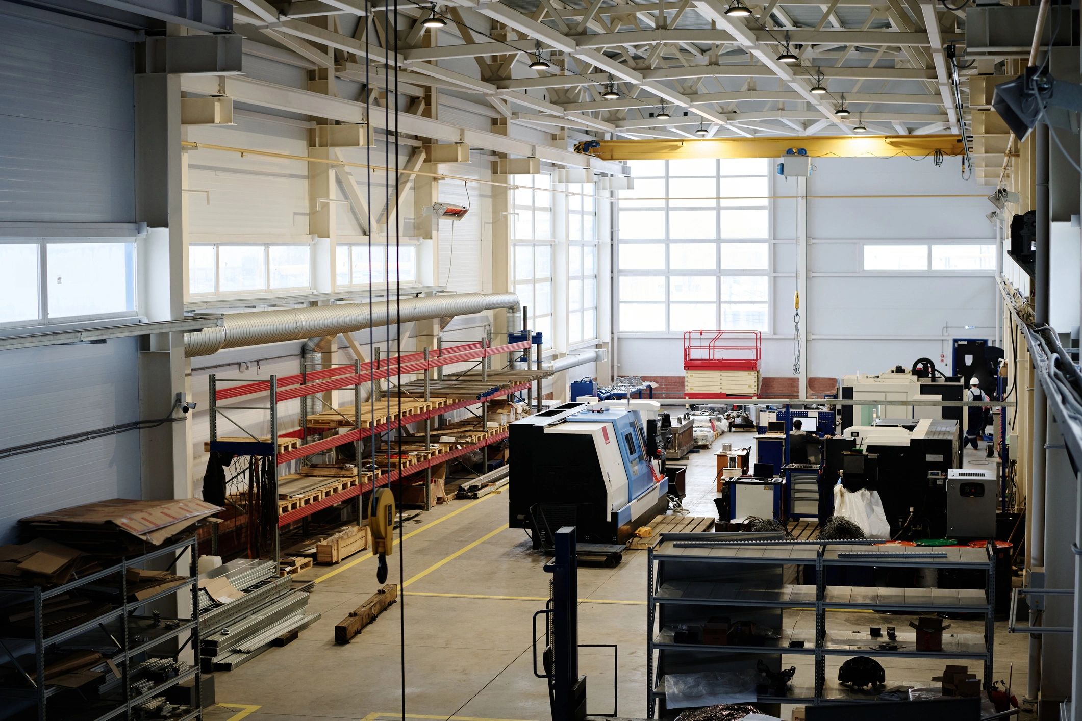 Modern industrial facility interior